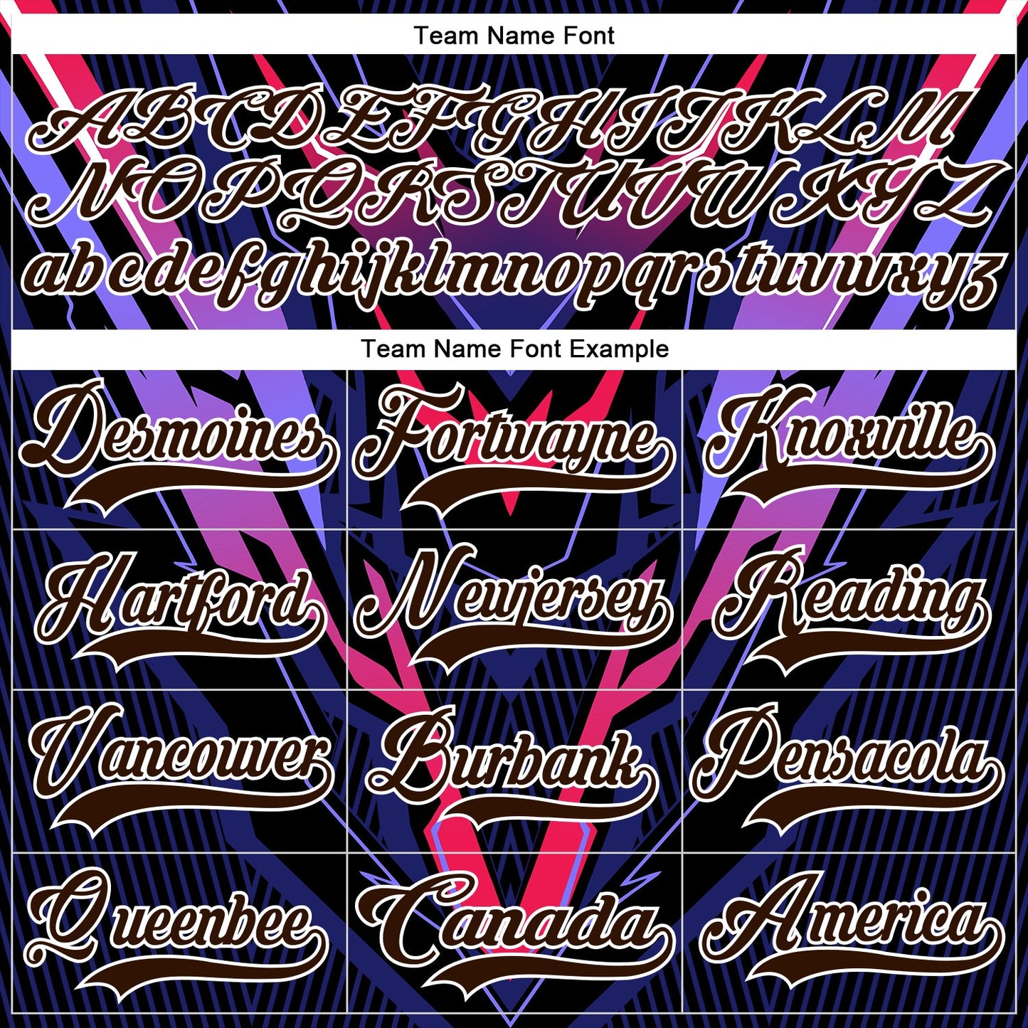 Custom Royal Brown Black Red Purple-White Cyber Mecha E-sport Hockey Jersey view 6