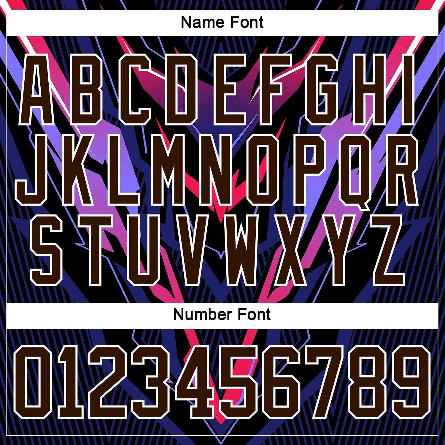 Custom Royal Brown Black Red Purple-White Cyber Mecha E-sport Hockey Jersey view 7