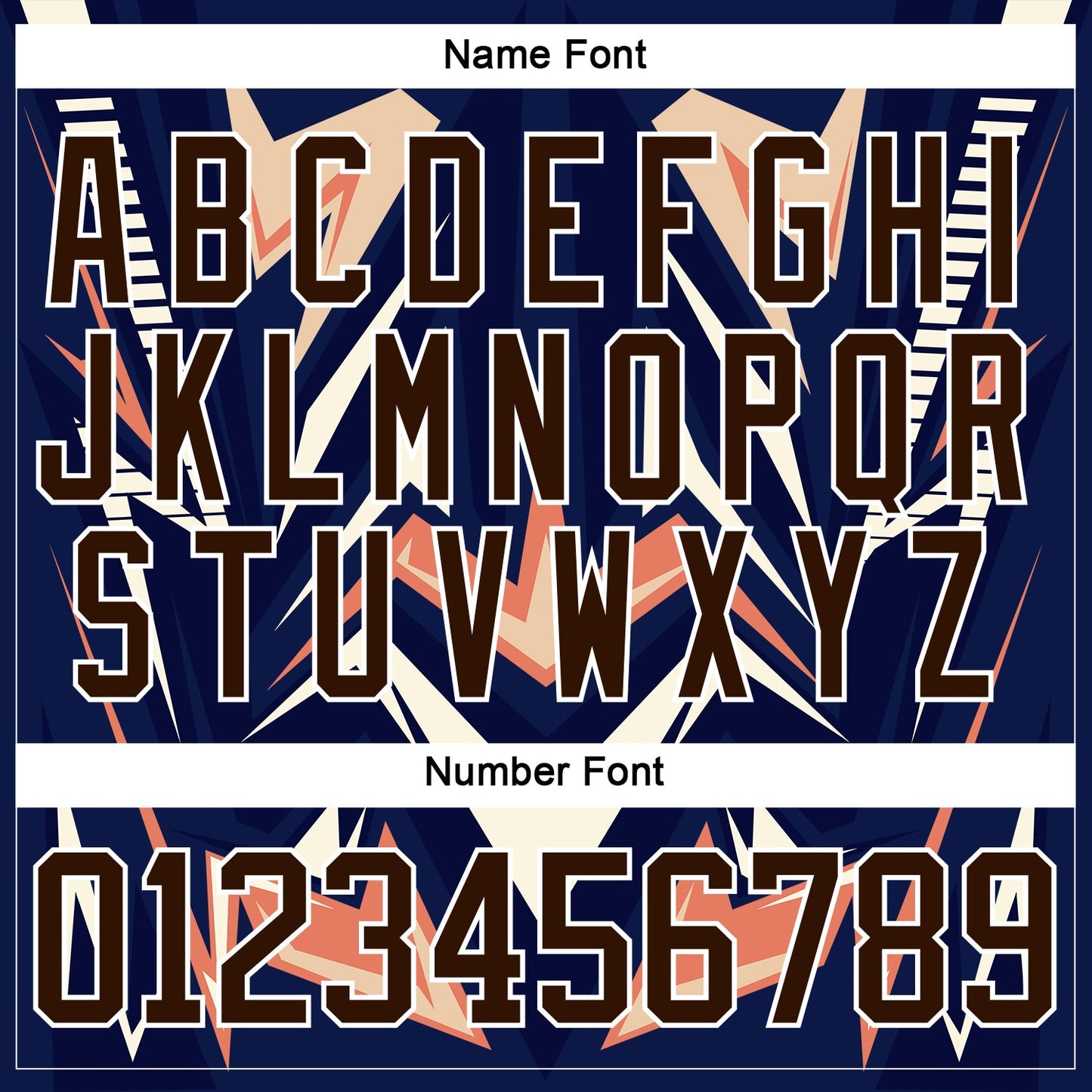 Custom Royal Brown Orange Cream-White Cyber Mecha E-sport Hockey Jersey view 7