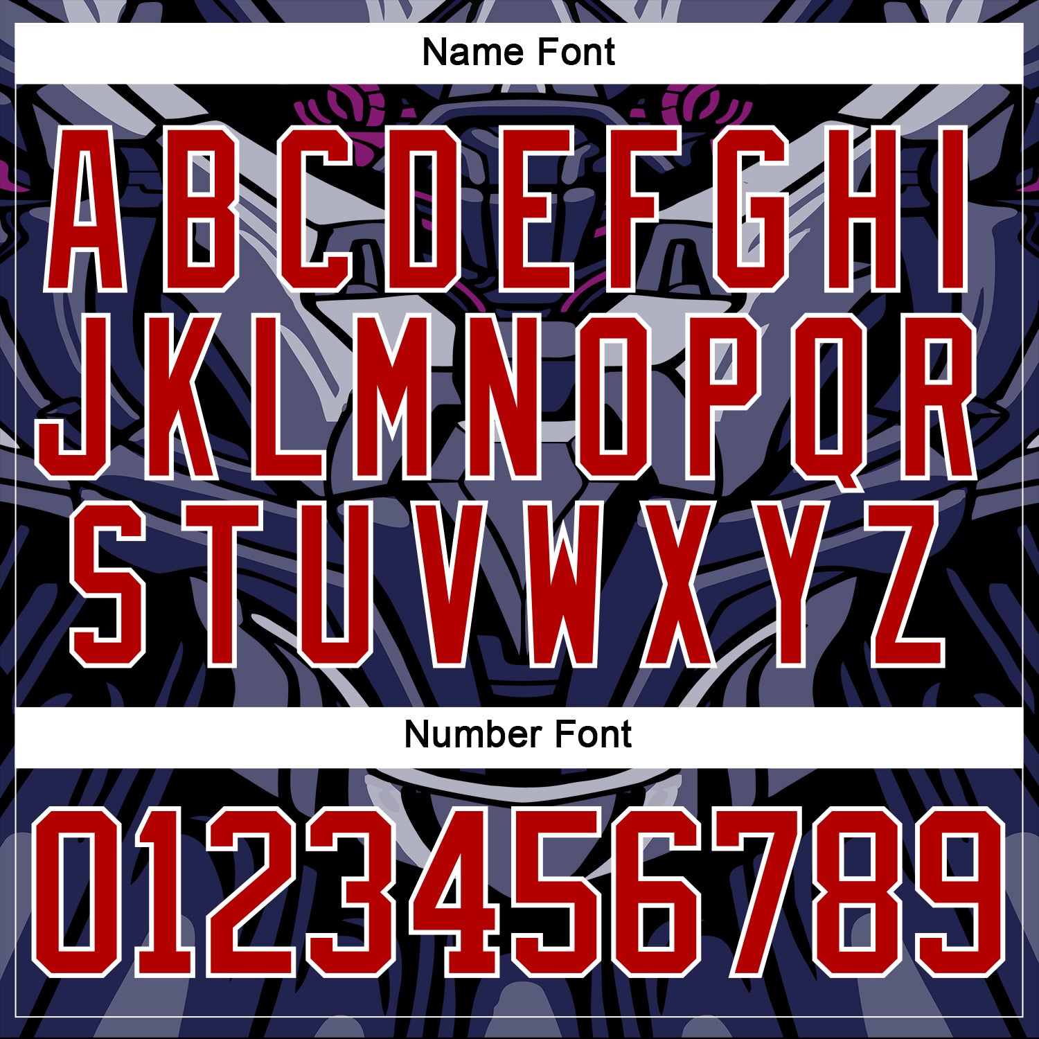 Custom Red Blue Black Purple-White Cyber Mecha E-sport Hockey Jersey view 7