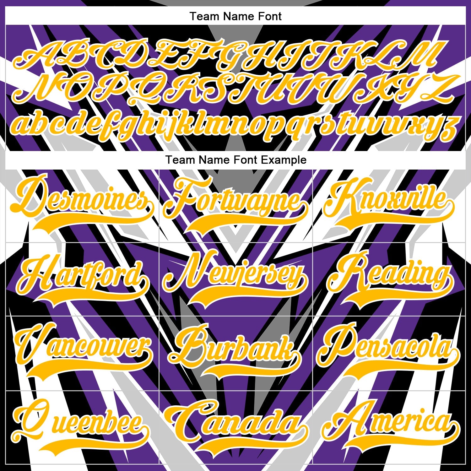 Custom Purple Gold Black Gray-White Cyber Mecha E-sport Hockey Jersey view 6