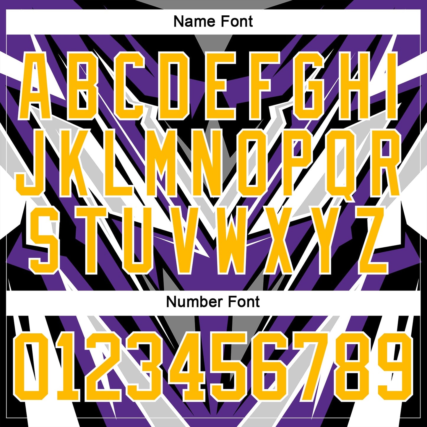 Custom Purple Gold Black Gray-White Cyber Mecha E-sport Hockey Jersey view 7