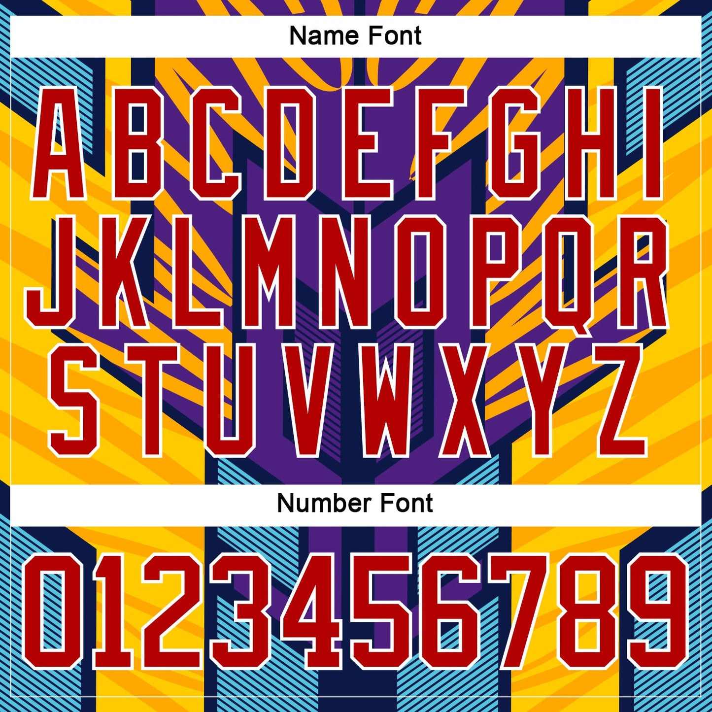 Custom Purple Red Yellow Blue-White Cyber Mecha E-sport Hockey Jersey view 7