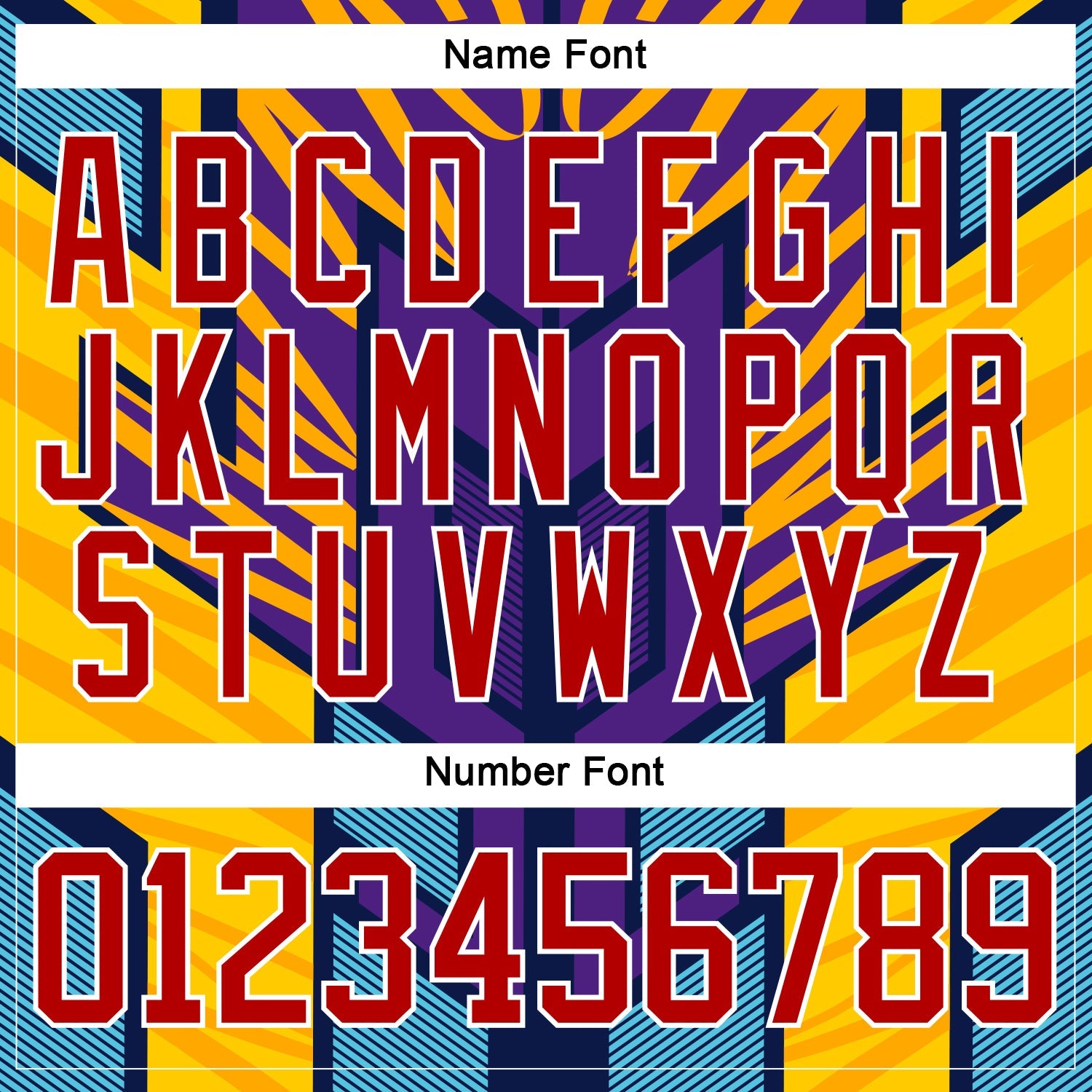Custom Purple Red Yellow Blue-White Cyber Mecha E-sport Hockey Jersey view 7