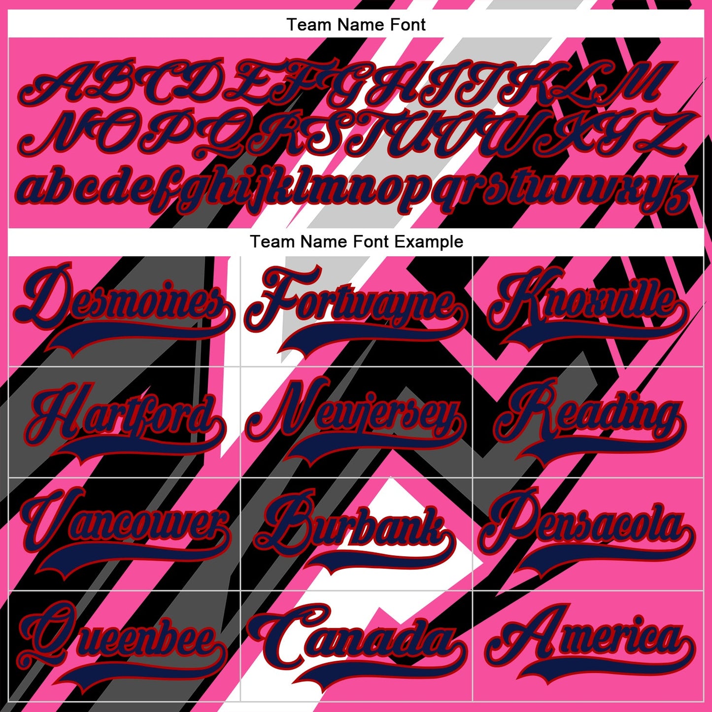Custom Pink Navy Black Gray Red-White Cyber Mecha E-sport Hockey Jersey view 6