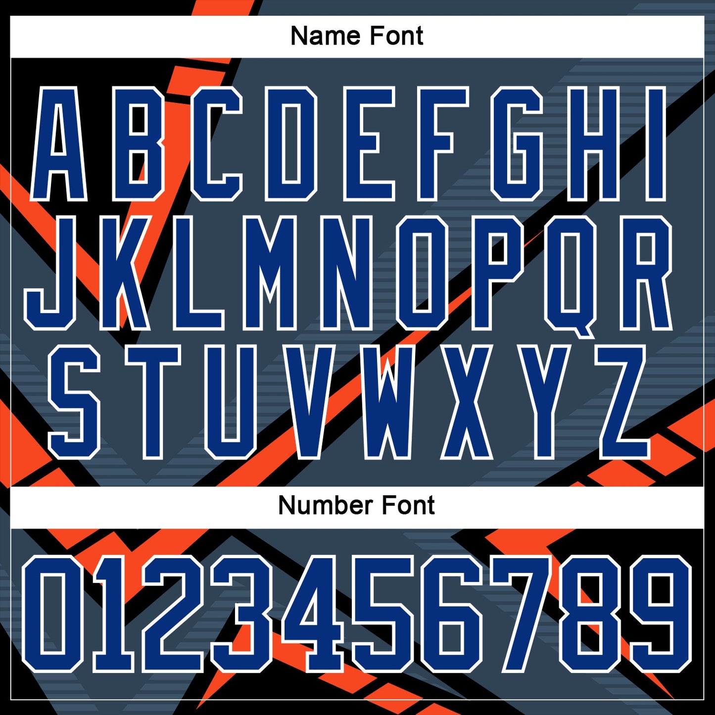 Custom Gray Royal Orange Black-White Cyber Mecha E-sport Hockey Jersey view 7