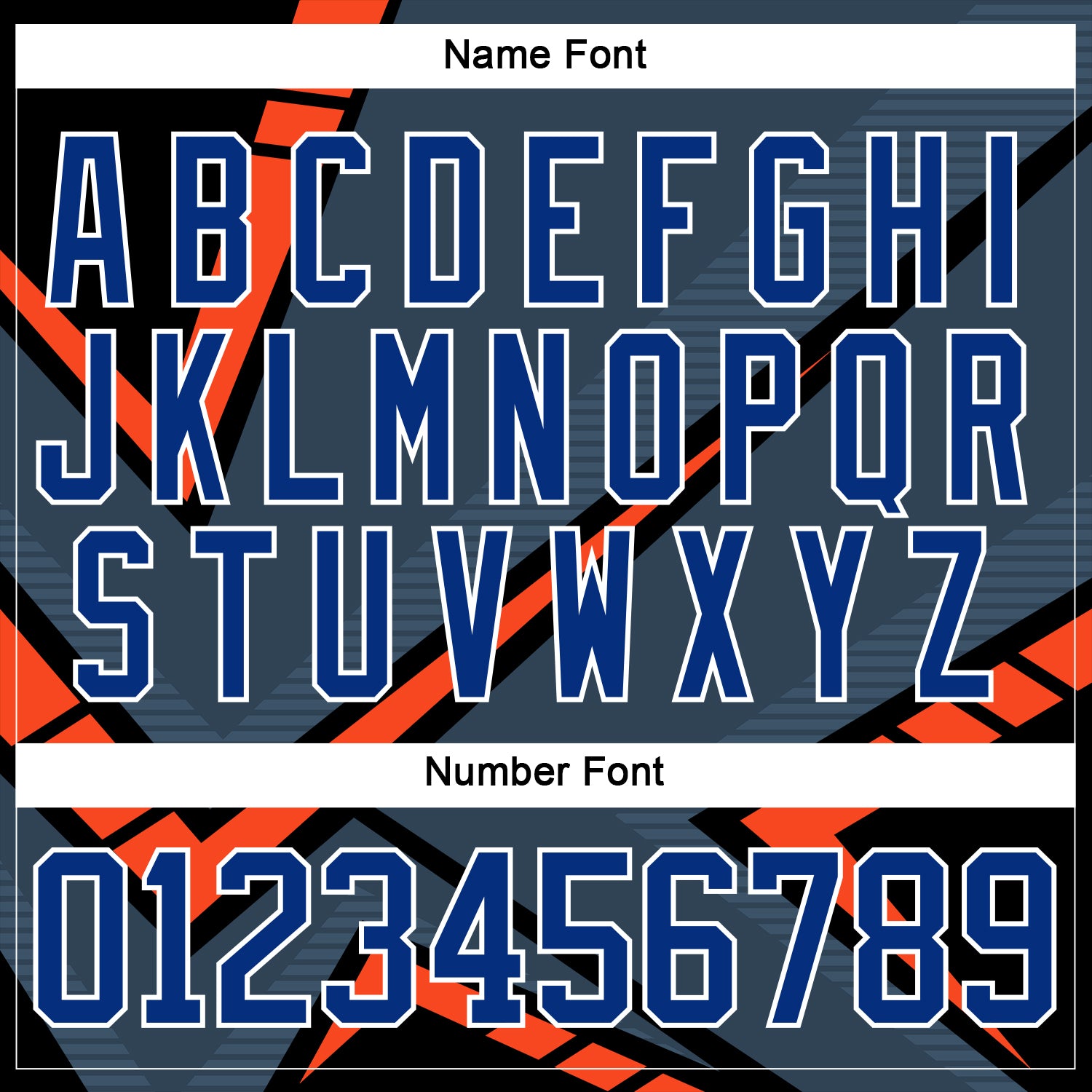 Custom Gray Royal Orange Black-White Cyber Mecha E-sport Hockey Jersey view 7