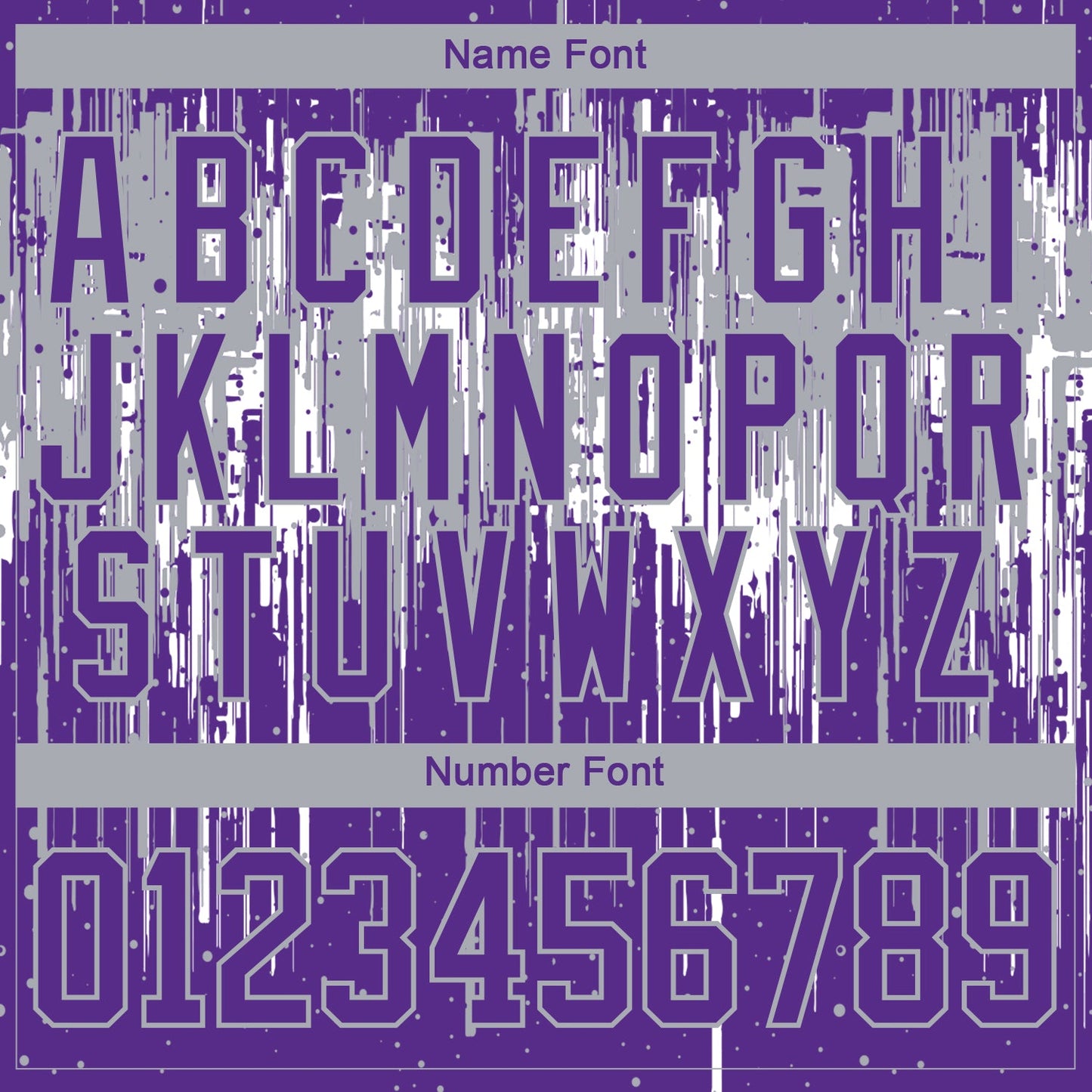 Custom Purple Gray-White Dripping Splatter Pattern Hockey Lace Neck Jersey view 7