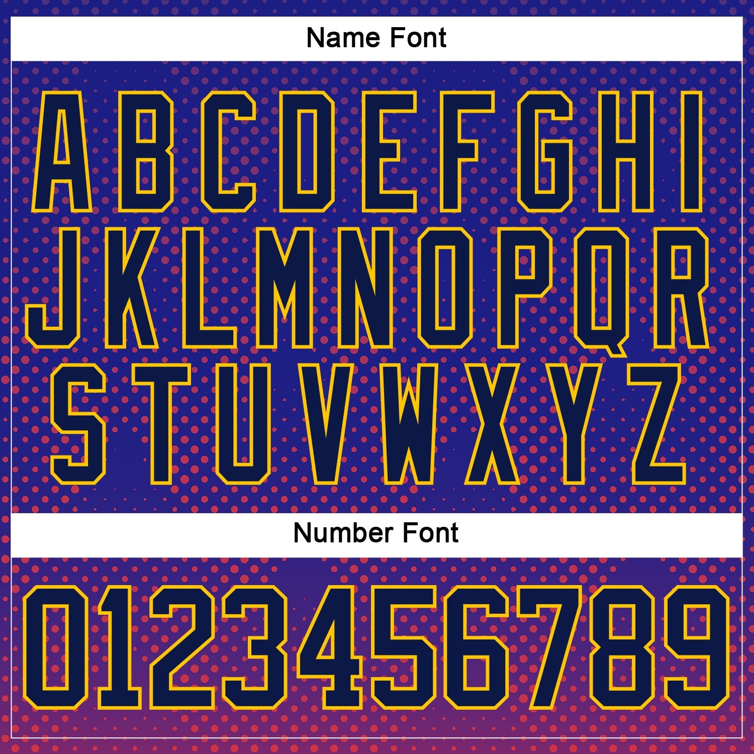Custom Dark Purple Navy Gold Red Black-White Abstract Gradient Halftone Pattern Hockey Lace Neck Jersey view 7