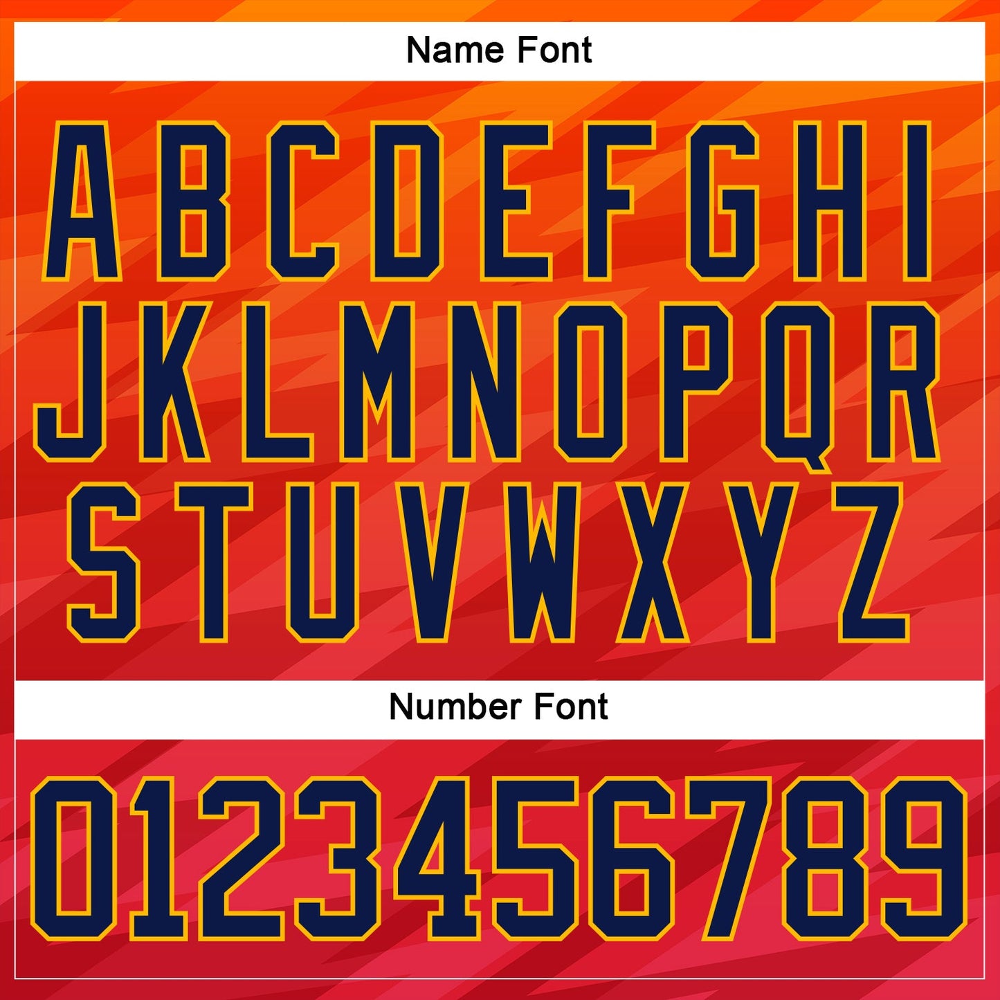 Custom Orange Navy Red-Gold Abstract Gradient Halftone Pattern Hockey Lace Neck Jersey view 7