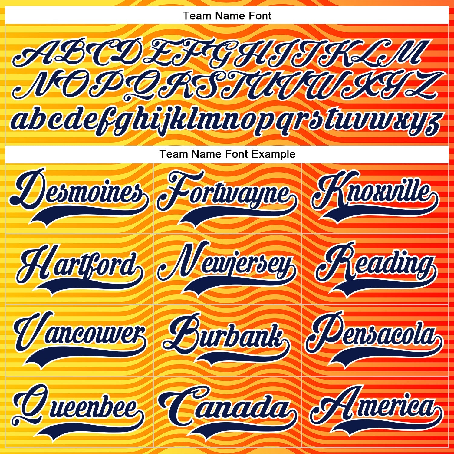 Custom Orange Navy Yellow-White Abstract Gradient Halftone Pattern Hockey Lace Neck Jersey view 6
