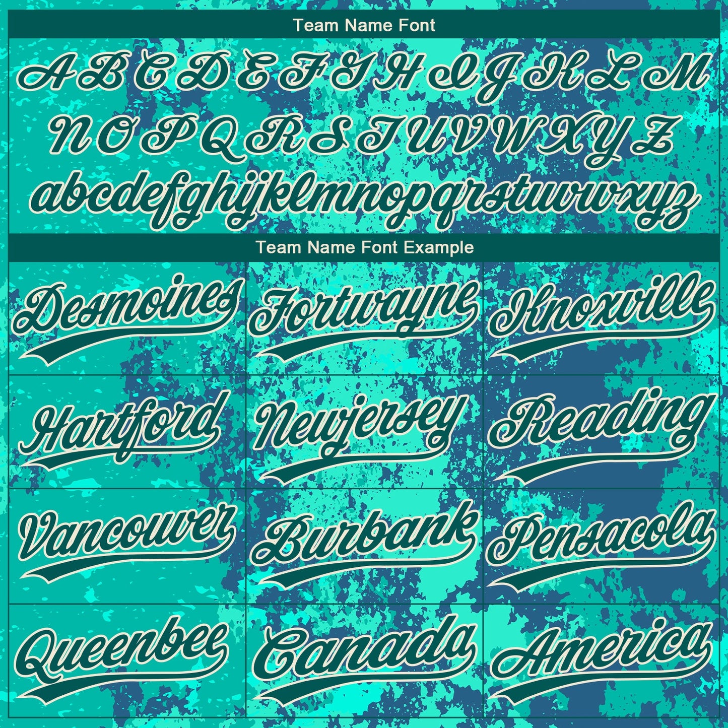 Custom Teal Midnight Green-Cream 3D Pattern Design Authentic Baseball Jersey view 4