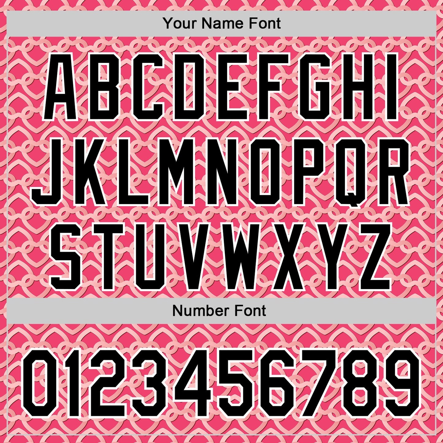 Custom Neon Pink Black-White Valentine's Day Love Heart Authentic Baseball Jersey view 5