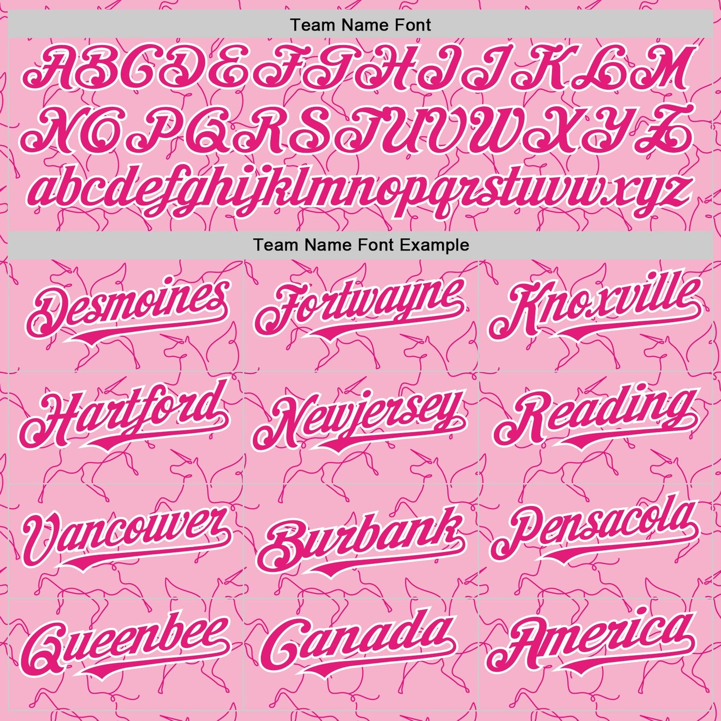 Custom Light Pink Hot Pink-White Valentine's Day Unicorn Authentic Baseball Jersey view 4