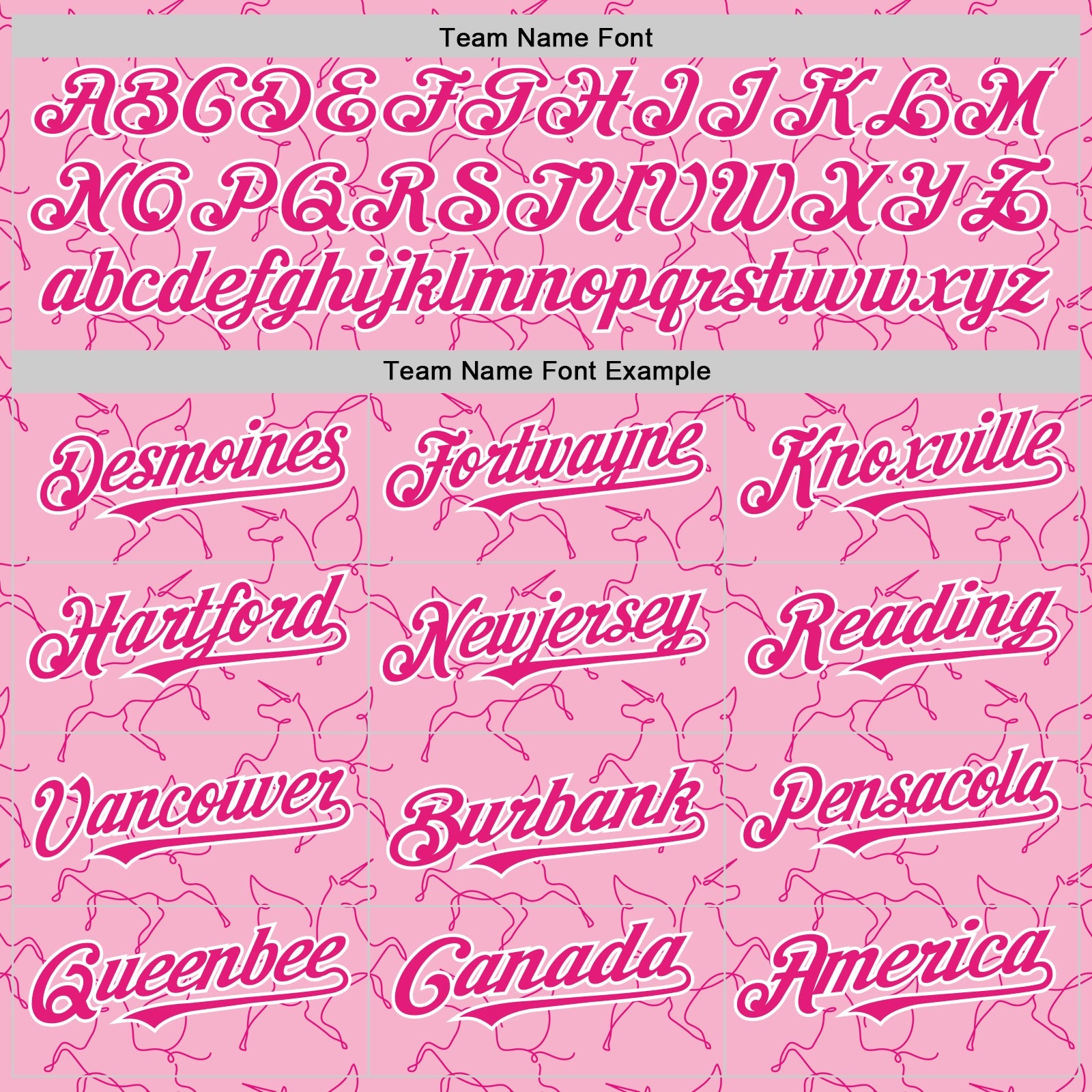 Custom Light Pink Hot Pink-White Valentine's Day Unicorn Authentic Baseball Jersey view 4