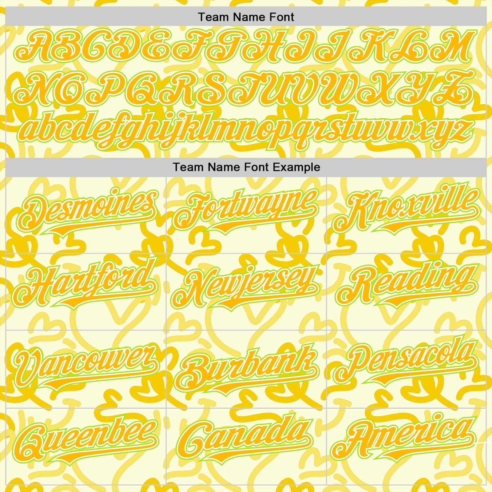 Custom Cream Gold Neon Green-White Valentine's Day Love Heart Authentic Baseball Jersey view 4