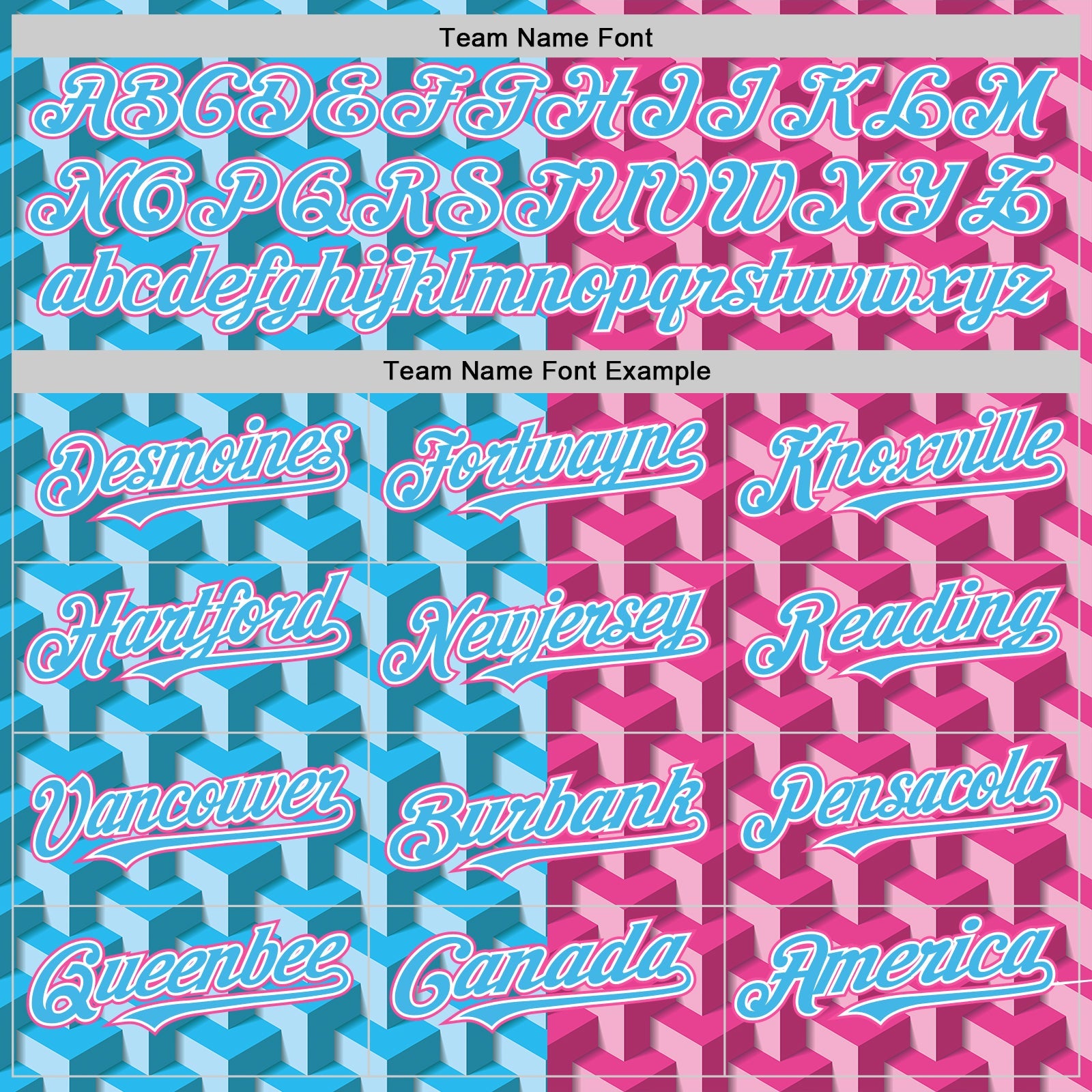 Custom Sky Blue Pink-White Valentine's Day Gradient Love Heart Authentic Baseball Jersey view 4