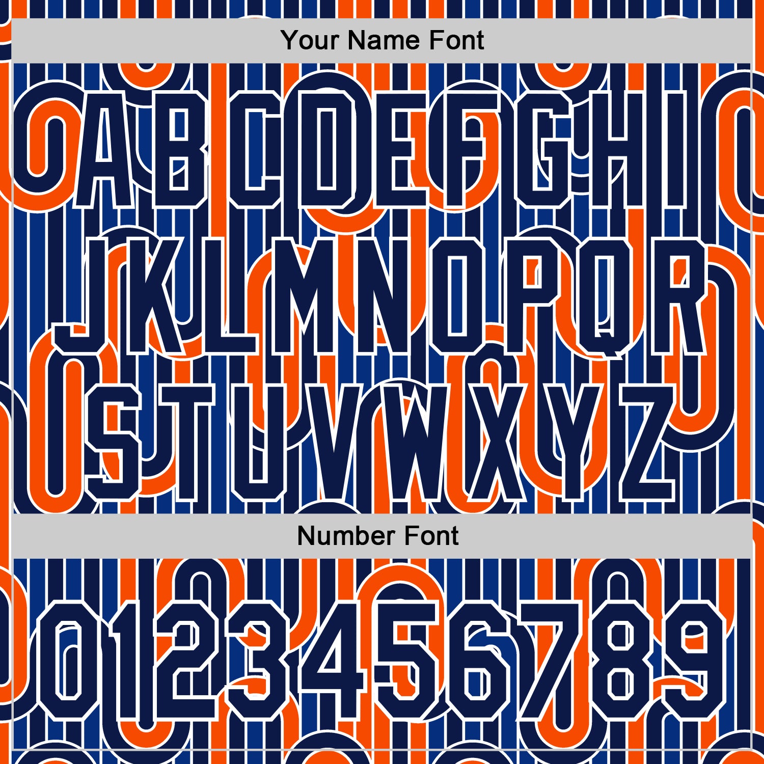 Custom Blue Navy Orange-White Valentine's Day Line Authentic Baseball Jersey view 5