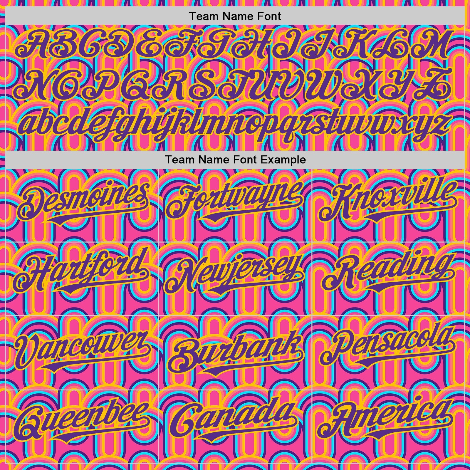 Custom Pink Purple-Yellow Valentine's Day Line Authentic Baseball Jersey view 4
