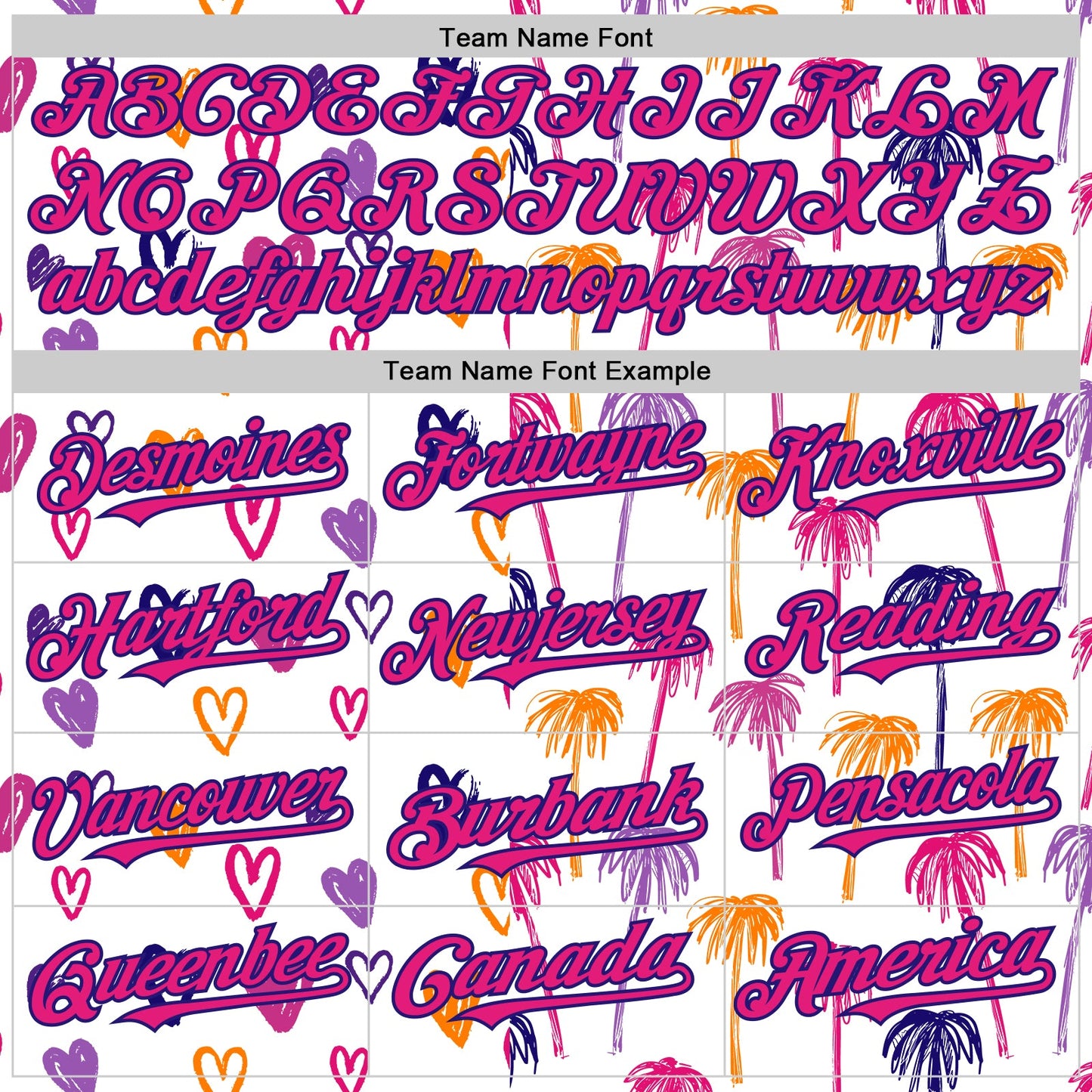 Custom White Hot Pink-Dark Purple Valentine's Day Love Heart Authentic Baseball Jersey view 4