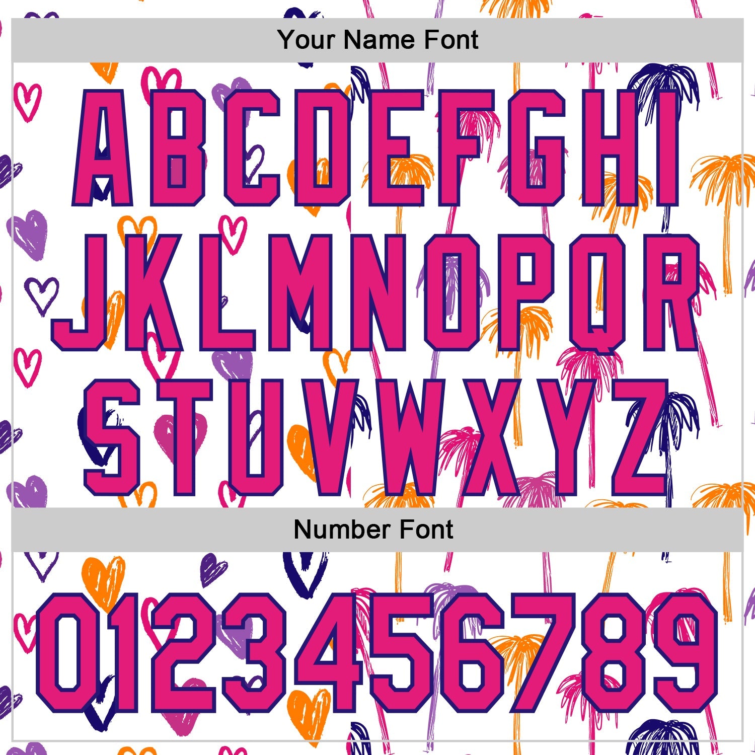 Custom White Hot Pink-Dark Purple Valentine's Day Love Heart Authentic Baseball Jersey view 5