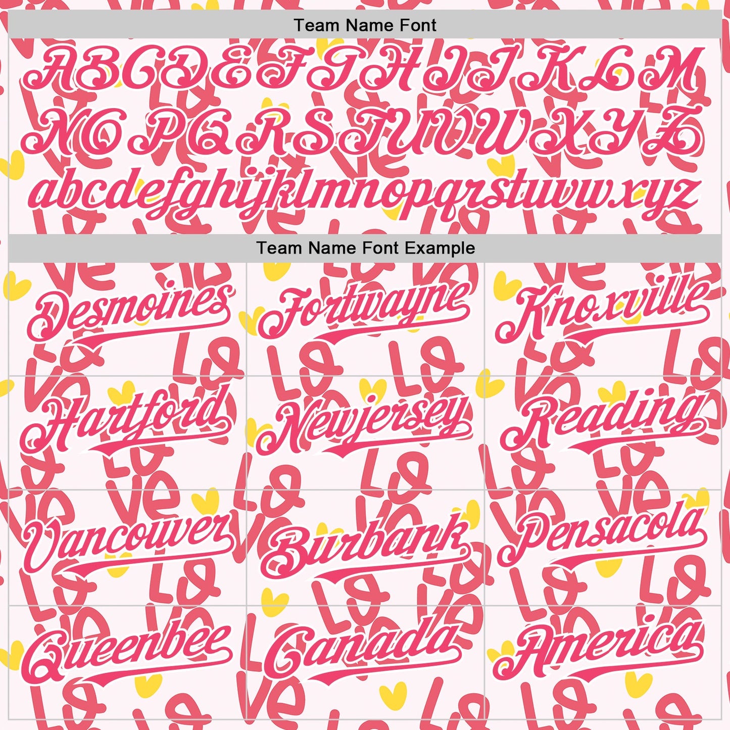Custom Light Pink Neon Pink-White Valentine's Day Love Heart Authentic Baseball Jersey view 4