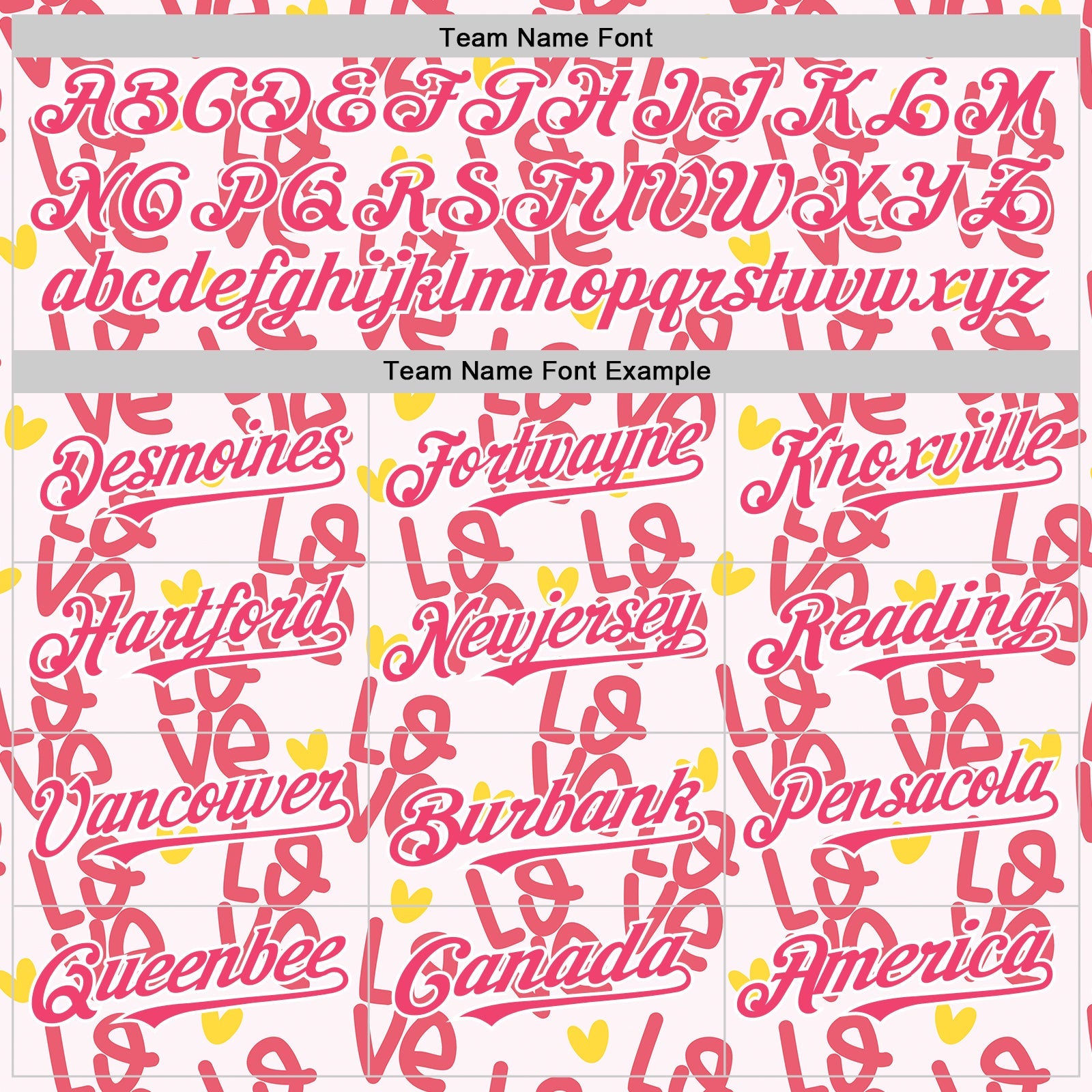 Custom Light Pink Neon Pink-White Valentine's Day Love Heart Authentic Baseball Jersey view 4