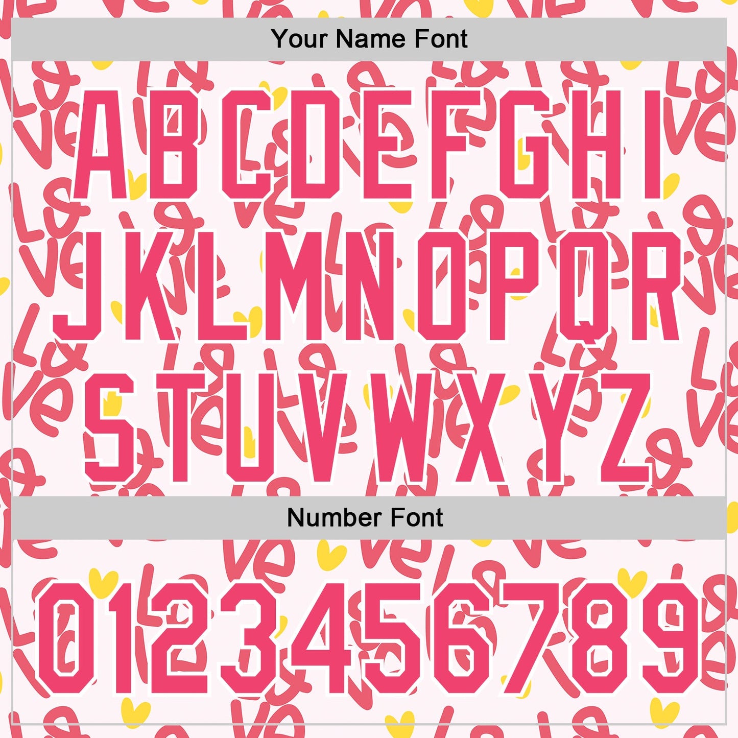 Custom Light Pink Neon Pink-White Valentine's Day Love Heart Authentic Baseball Jersey view 5