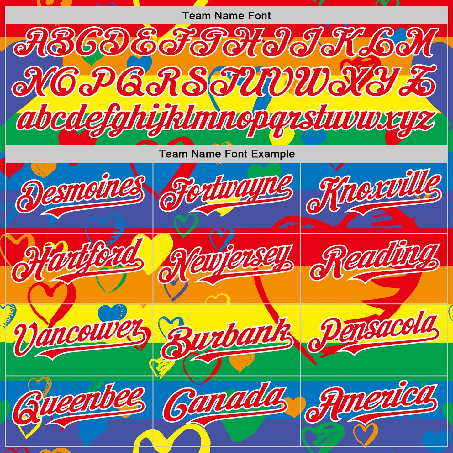 Custom Rainbow Fire Red-White Valentine's Day Love Heart Pride Month Love Is Love Authentic Baseball Jersey view 4