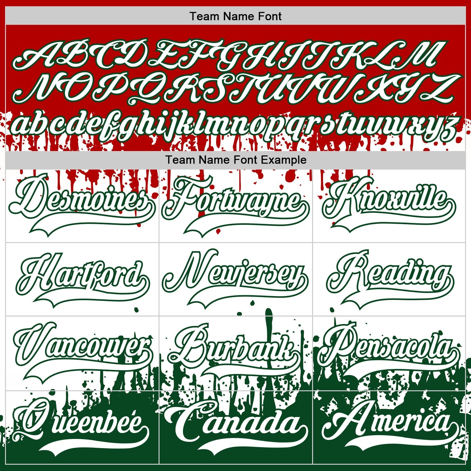 Custom Red White-Green Abstract Splatter Paint Mexico Christmas Hockey Lace Neck Jersey view 6