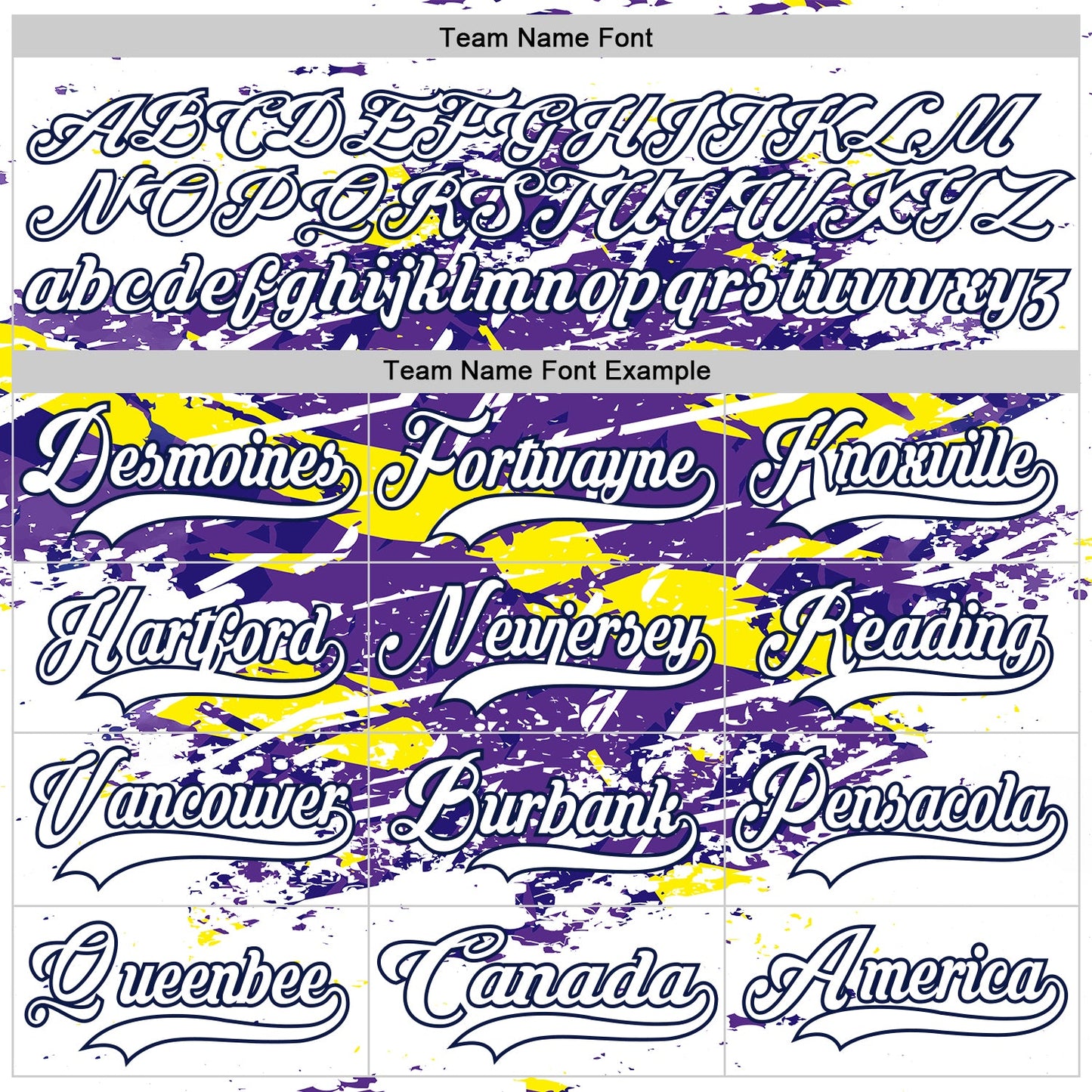 Custom White Purple Yellow-Navy Abstract Splatter Paint Grunge Hockey Lace Neck Jersey view 6