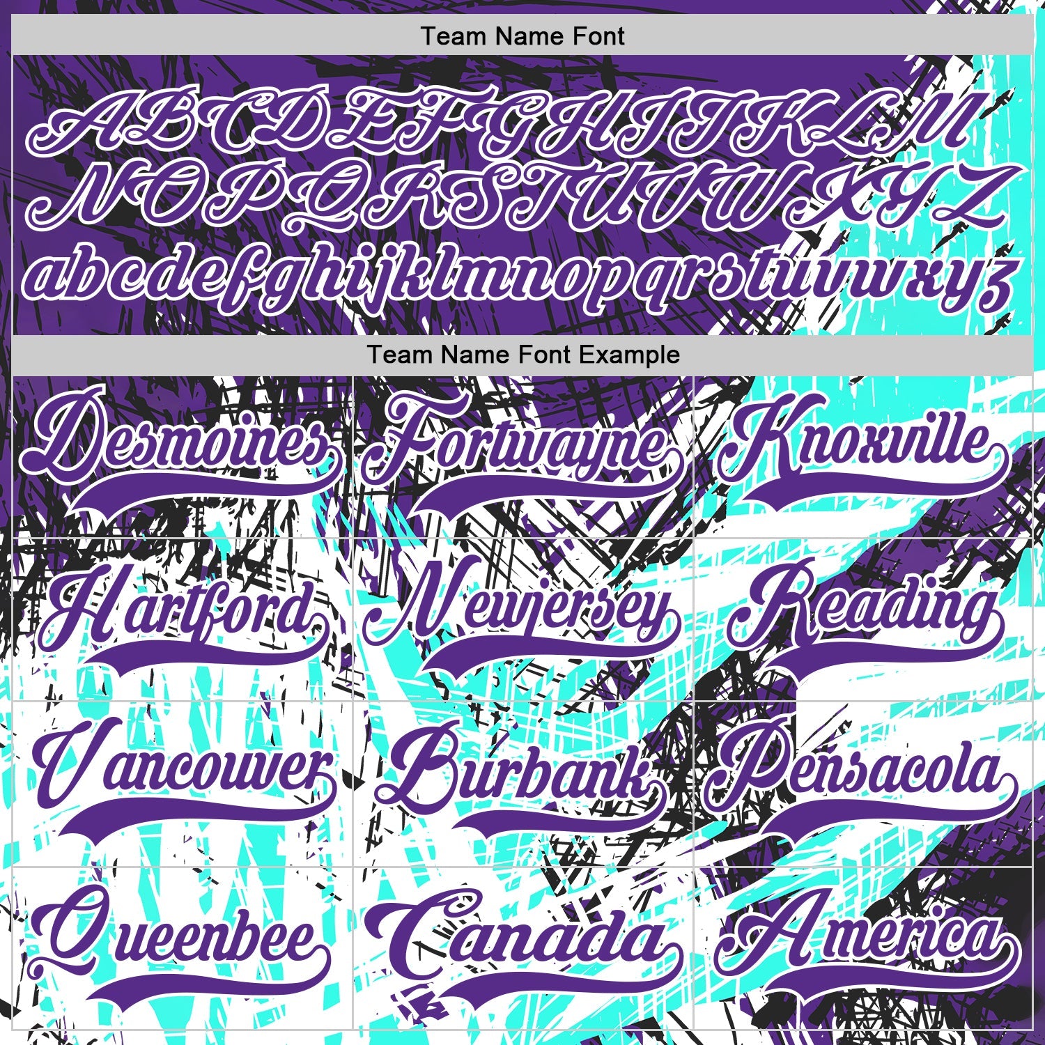 Custom Purple Green-White Abstract Splatter Paint Grunge Hockey Lace Neck Jersey view 6