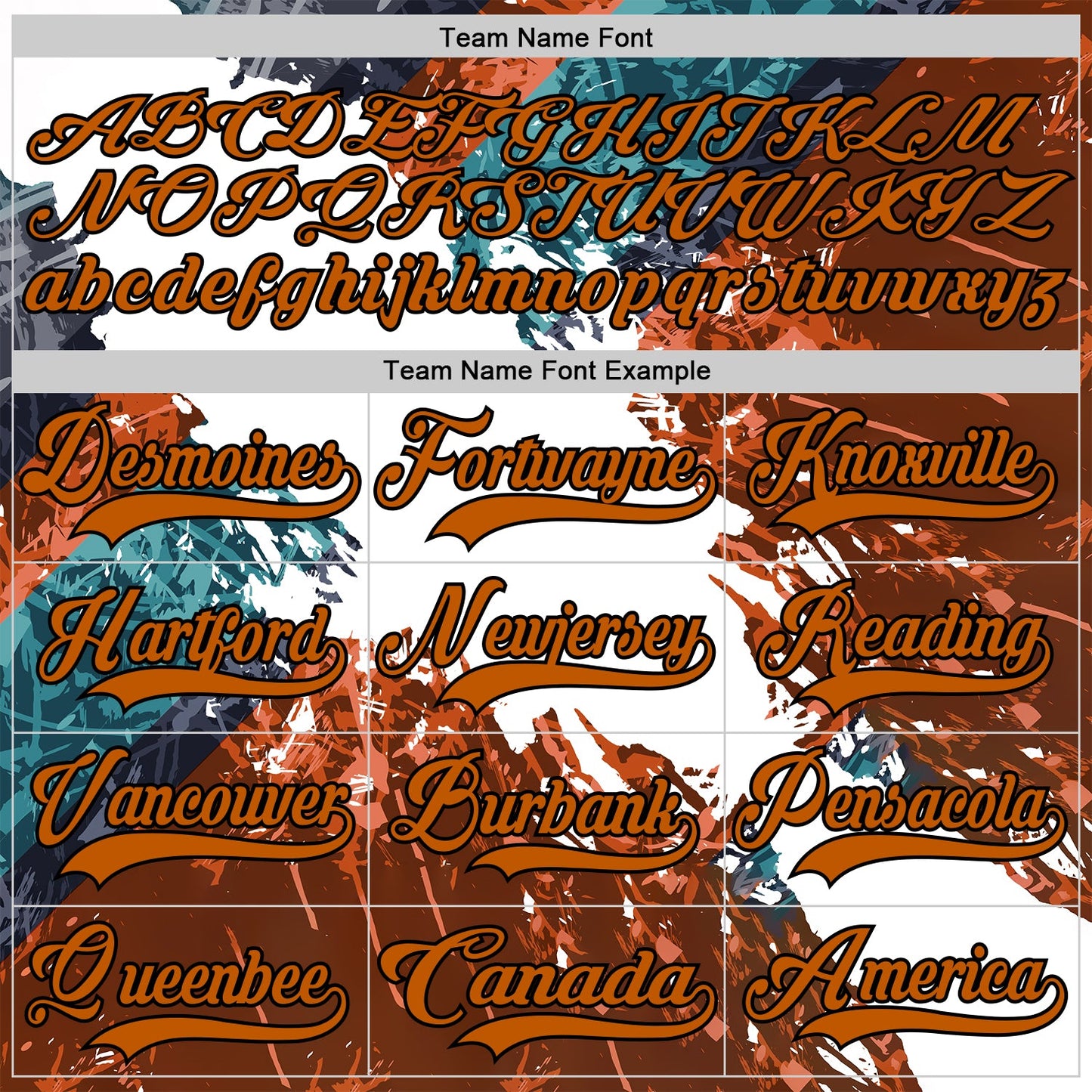 Custom White Texas Orange Green-Black Abstract Splatter Paint Hockey Lace Neck Jersey view 6