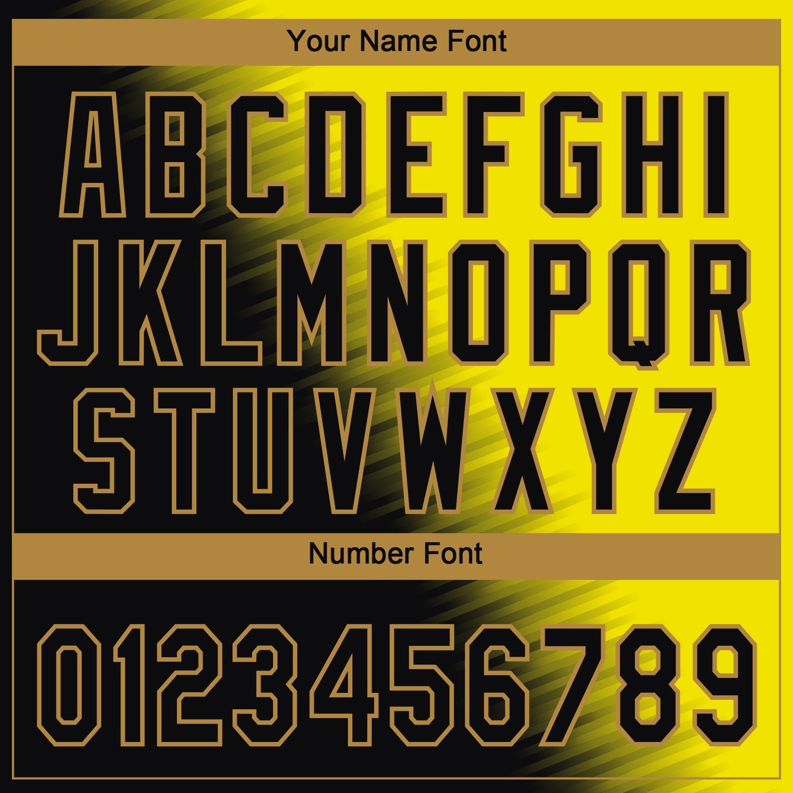 Custom Gold Black-Old Gold 3D Pattern Design Authentic Baseball Jersey view 5