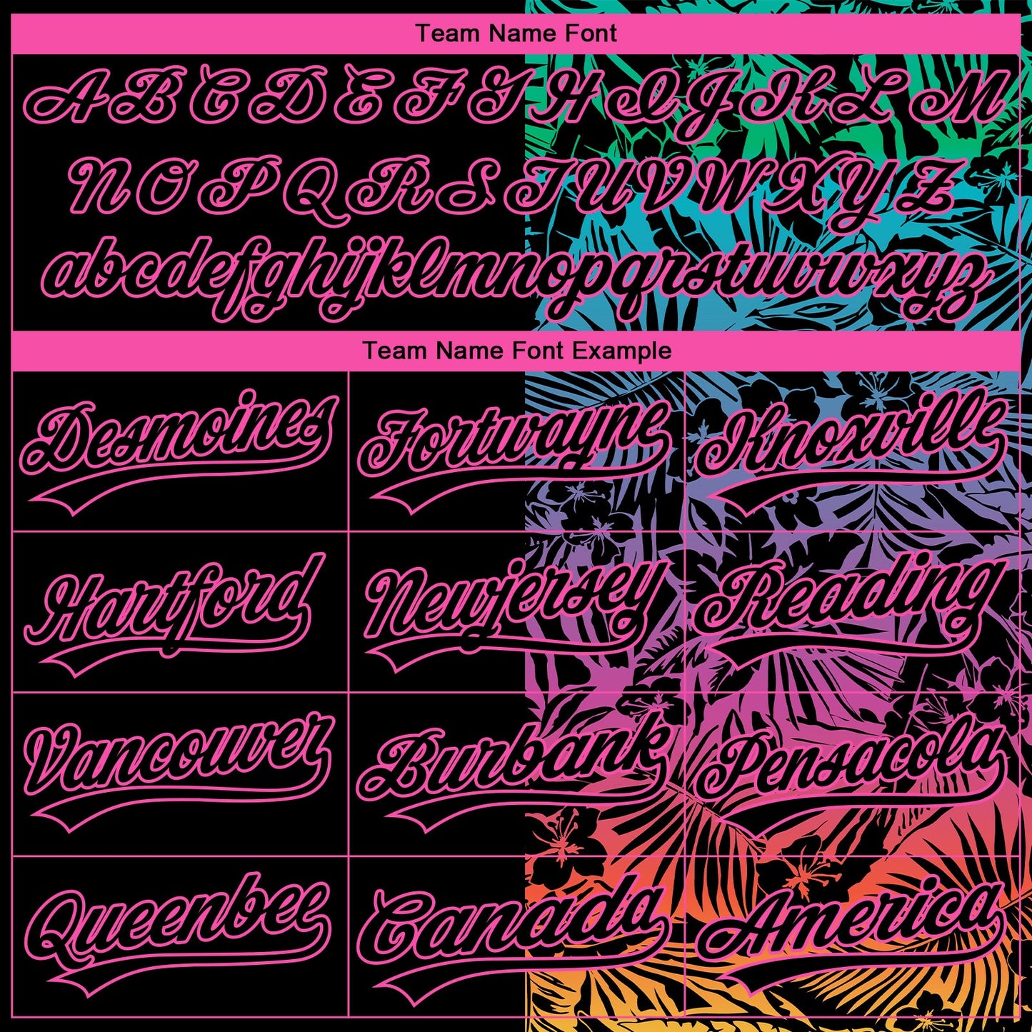 Custom Stitched Black Pink Tropical Hawaii Palm Leaves Sports Pullover Sweatshirt Hoodie view 5