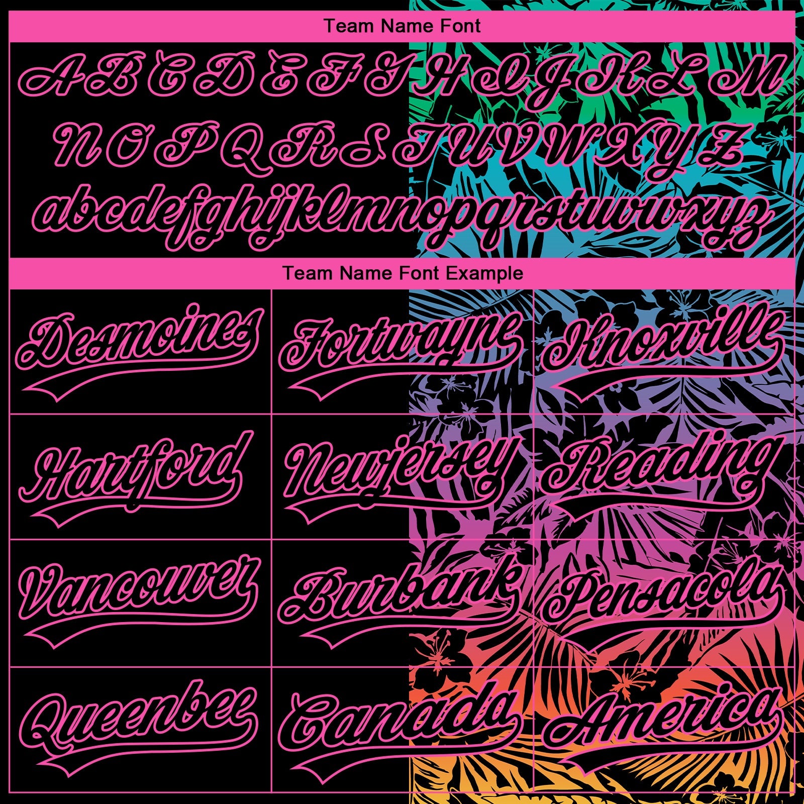 Custom Stitched Black Pink Tropical Hawaii Palm Leaves Sports Pullover Sweatshirt Hoodie view 5