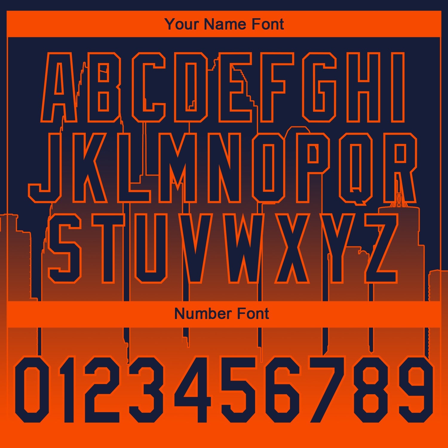 Custom Stitched Navy Orange Gradient Fashion Houston City Edition Sports Pullover Sweatshirt Hoodie view 6