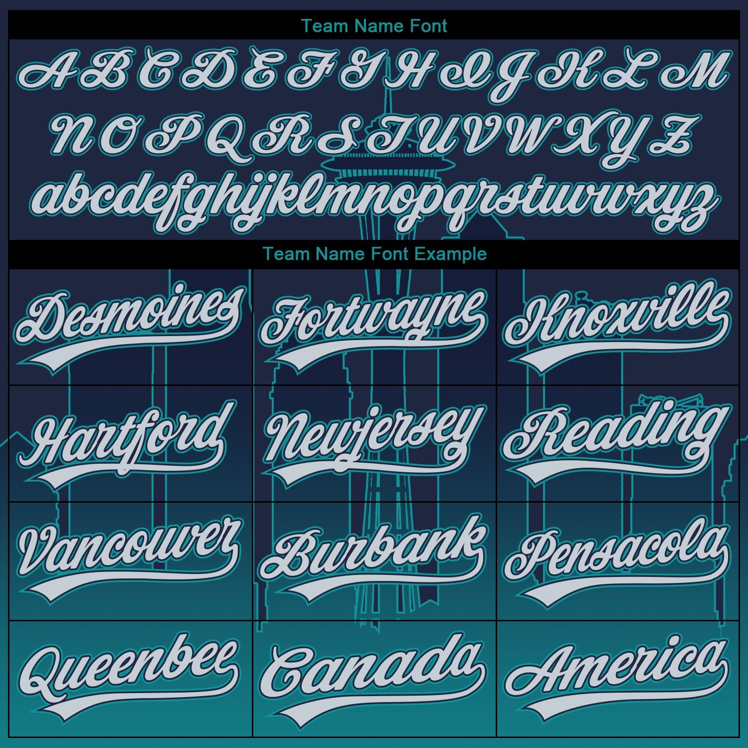 Custom Stitched Navy Gray-Teal Gradient Fashion Seattle City Edition Sports Pullover Sweatshirt Hoodie view 5