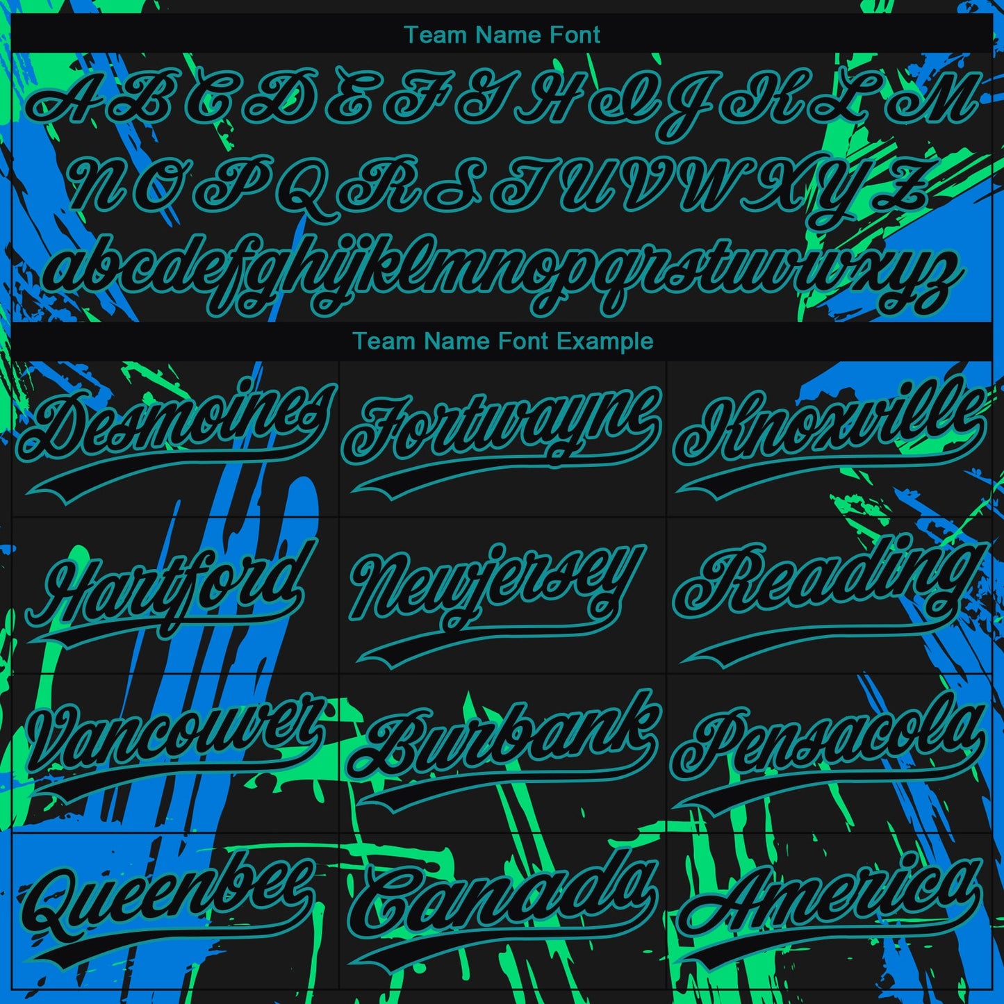 Custom Black Black Teal-Light Blue 3D Pattern Design Authentic Baseball Jersey view 4