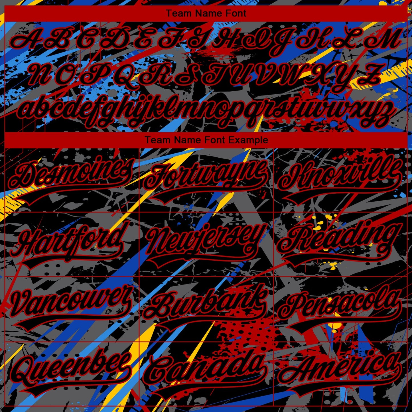 Custom Stitched Graffiti Pattern Black-Red Abstract Splatter Sports Pullover Sweatshirt Hoodie view 5