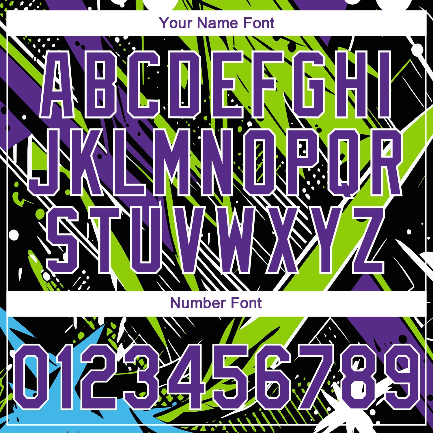 Custom Stitched Graffiti Pattern Purple-White Abstract Splatter Sports Pullover Sweatshirt Hoodie view 6