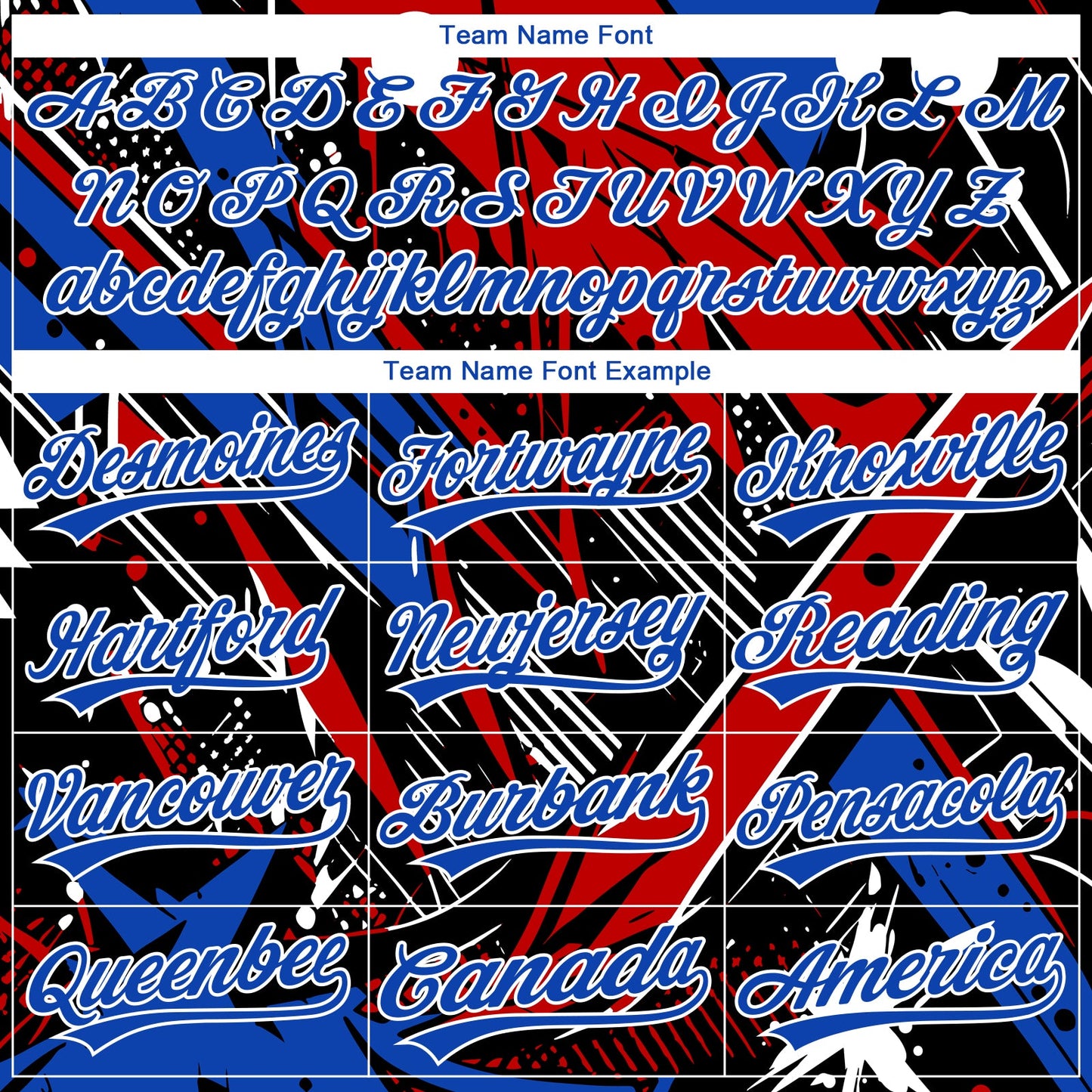 Custom Stitched Graffiti Pattern Red Thunder Blue-White Abstract Splatter Sports Pullover Sweatshirt Hoodie view 5