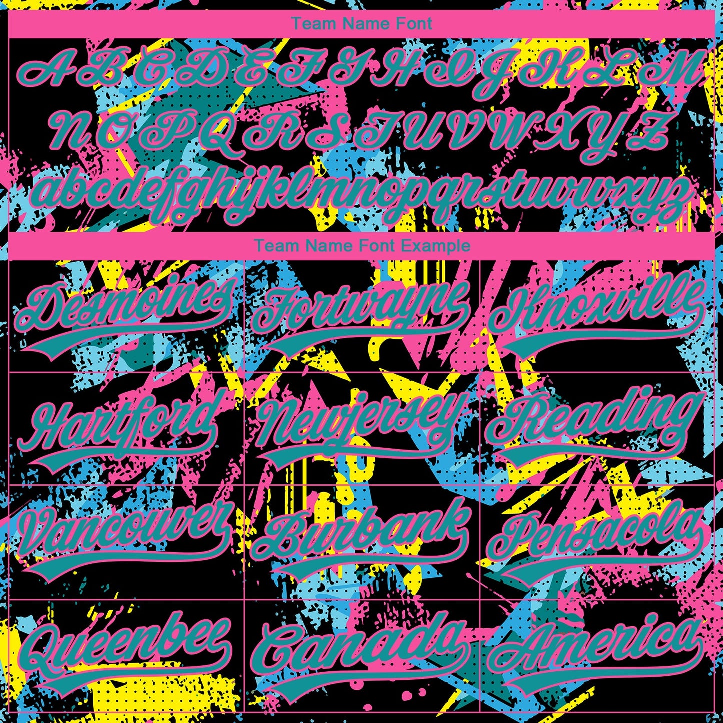 Custom Stitched Graffiti Pattern Pink-Teal Abstract Splatter Sports Pullover Sweatshirt Hoodie view 5