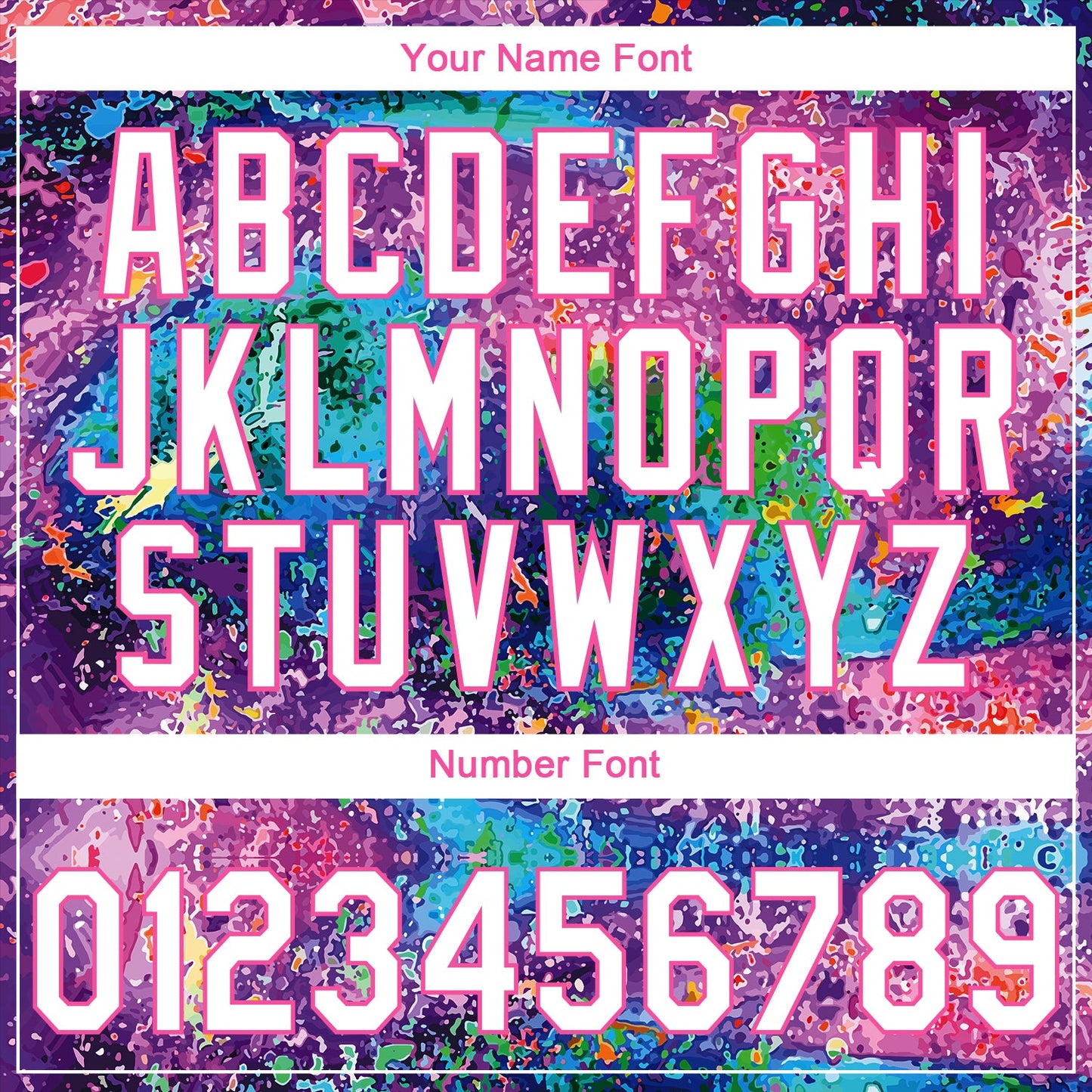Custom Stitched Graffiti Pattern White-Pink Abstract Splatter Sports Pullover Sweatshirt Hoodie view 6