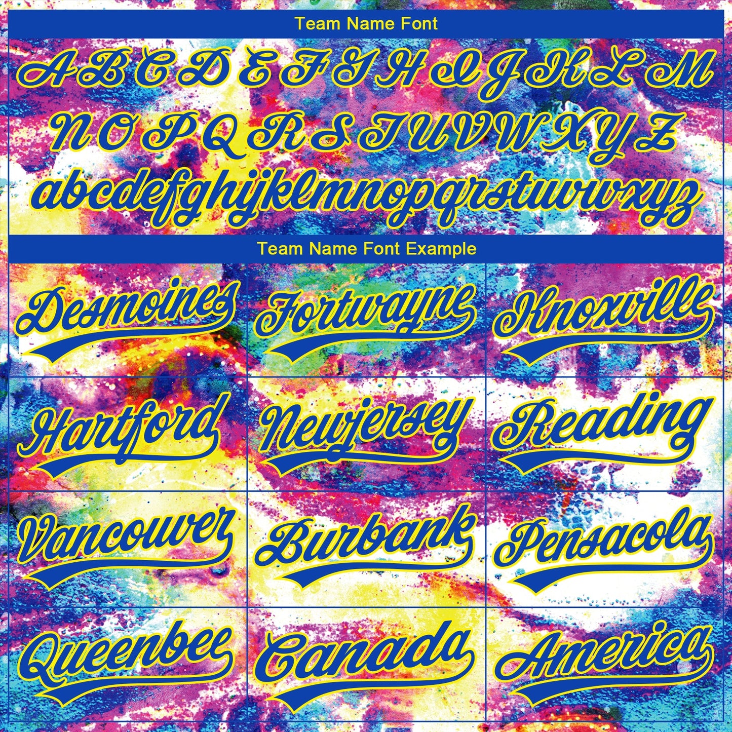 Custom Stitched Graffiti Pattern Thunder Blue-Light Yellow Abstract Splatter Sports Pullover Sweatshirt Hoodie view 5