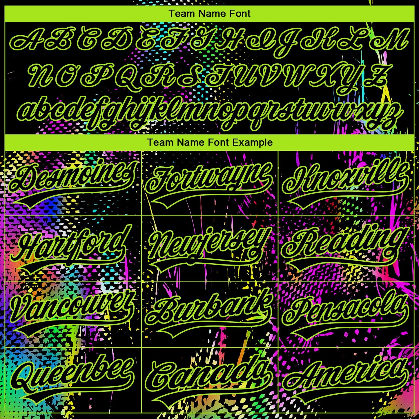 Custom Stitched Black Neon Green Abstract Neon Street Style Sports Pullover Sweatshirt Hoodie view 5