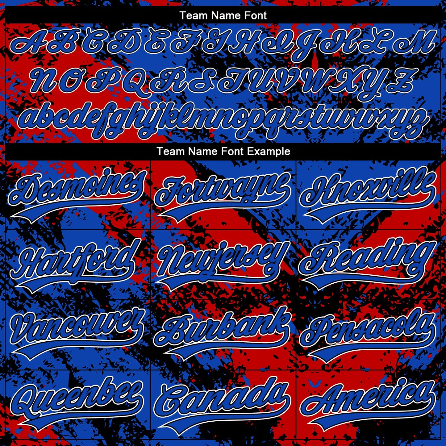 Custom Stitched Black Red Thunder Blue-White Abstract Splatter Sports Pullover Sweatshirt Hoodie view 5