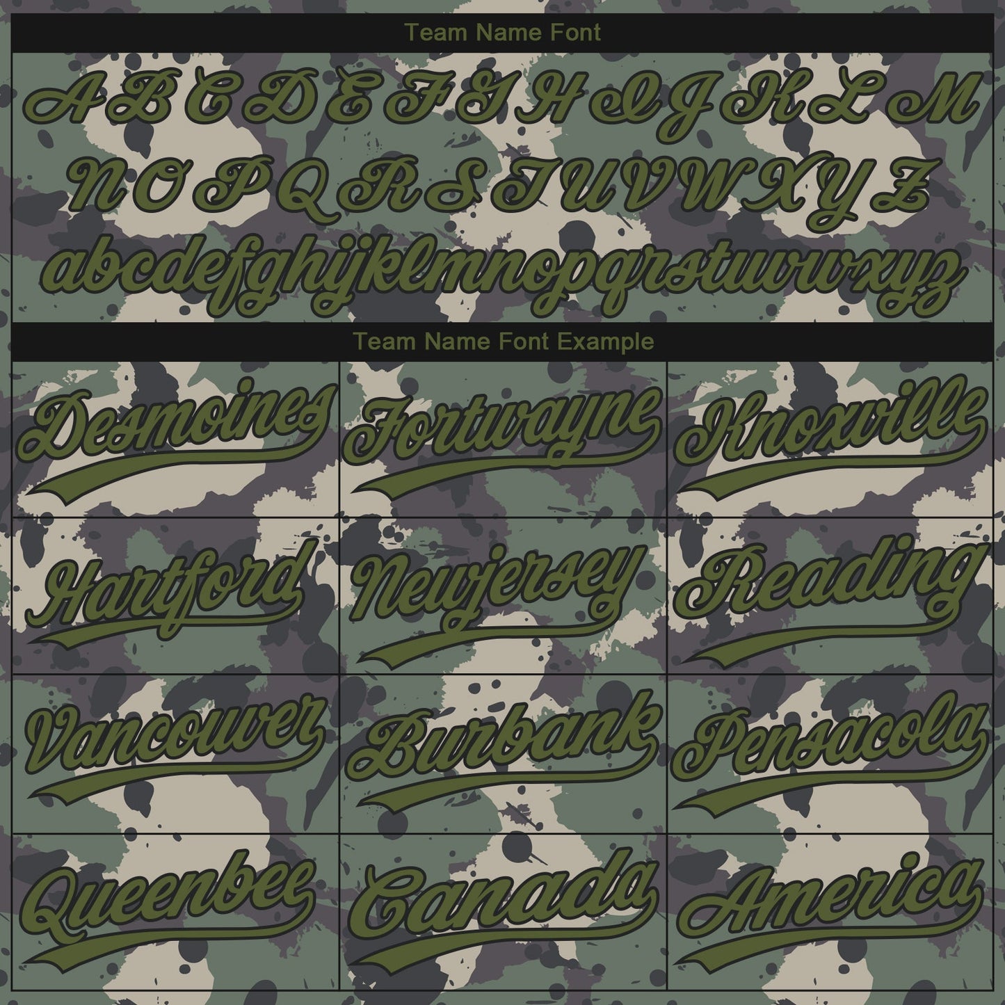 Custom Camo Olive-Black 3D Pattern Design Authentic Salute To Service Baseball Jersey view 4