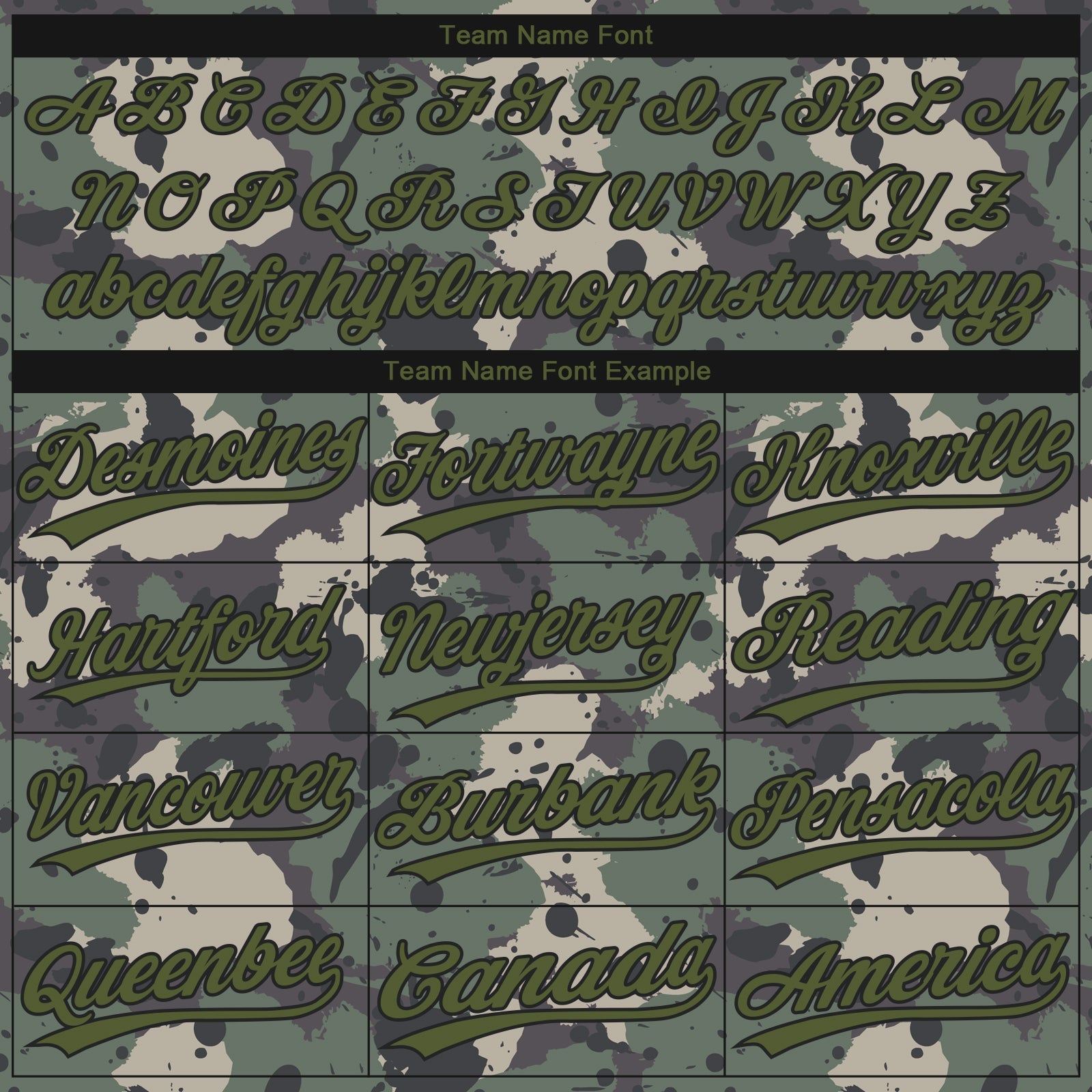 Custom Camo Olive-Black 3D Pattern Design Authentic Salute To Service Baseball Jersey view 4