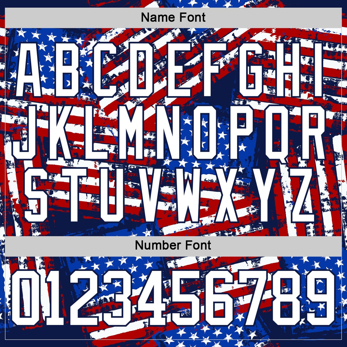Custom Navy White Red-Royal American Flag Grunge Hockey Lace Neck Jersey view 7